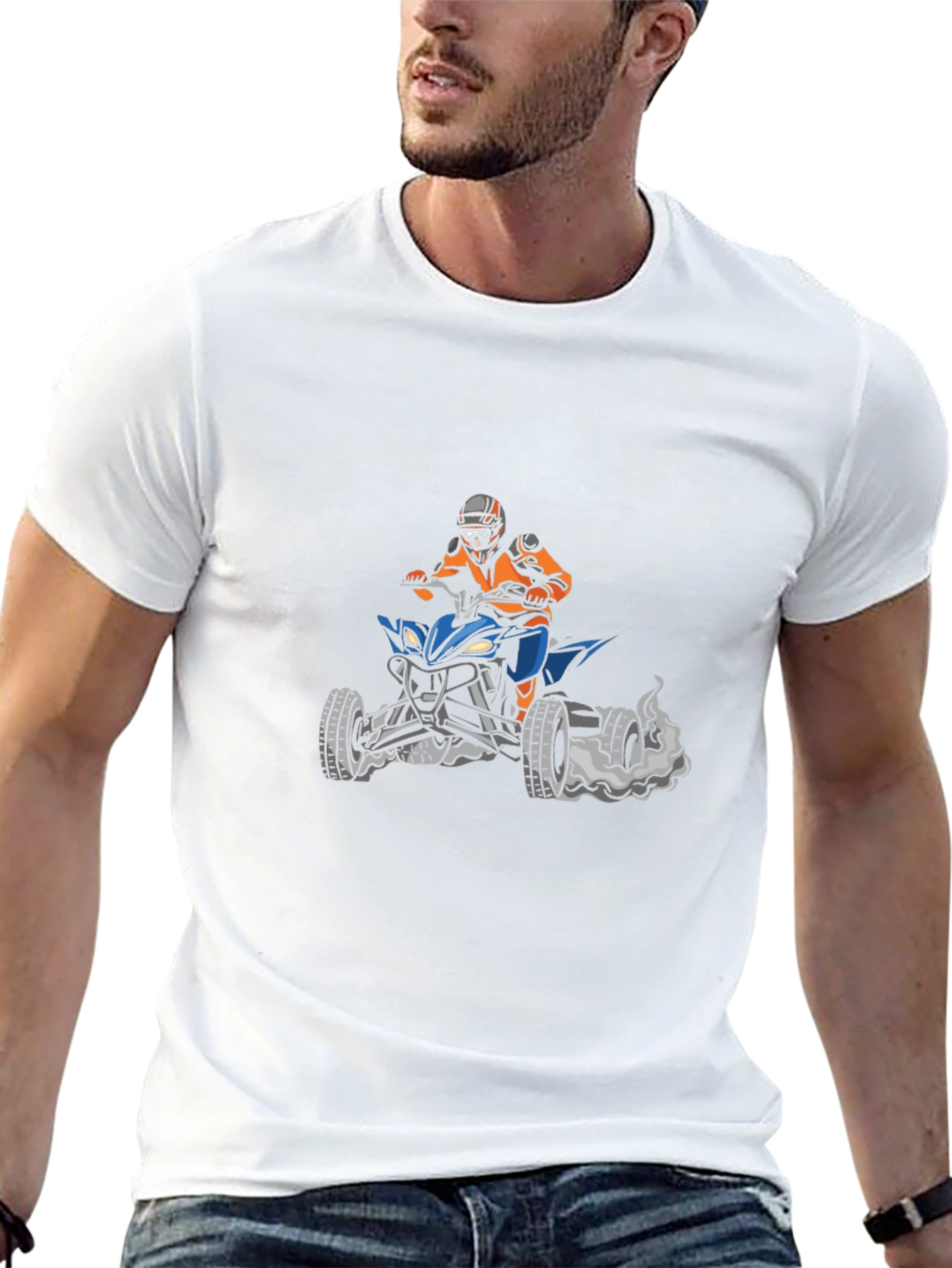 Motorcross Rider Graphic Tee - Black