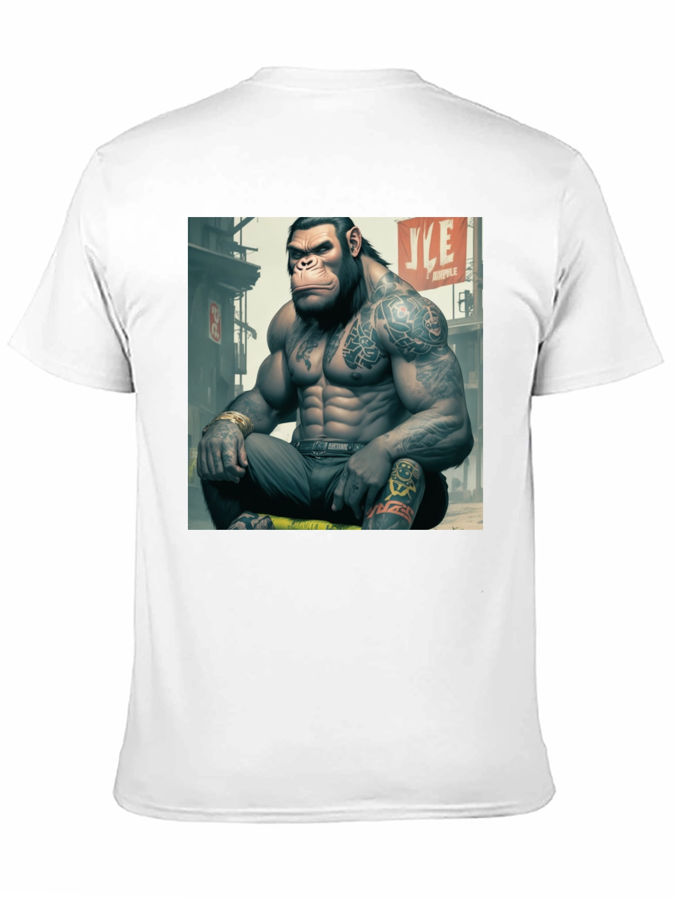 Tattooed Gorilla Graphic Tee - Urban Style