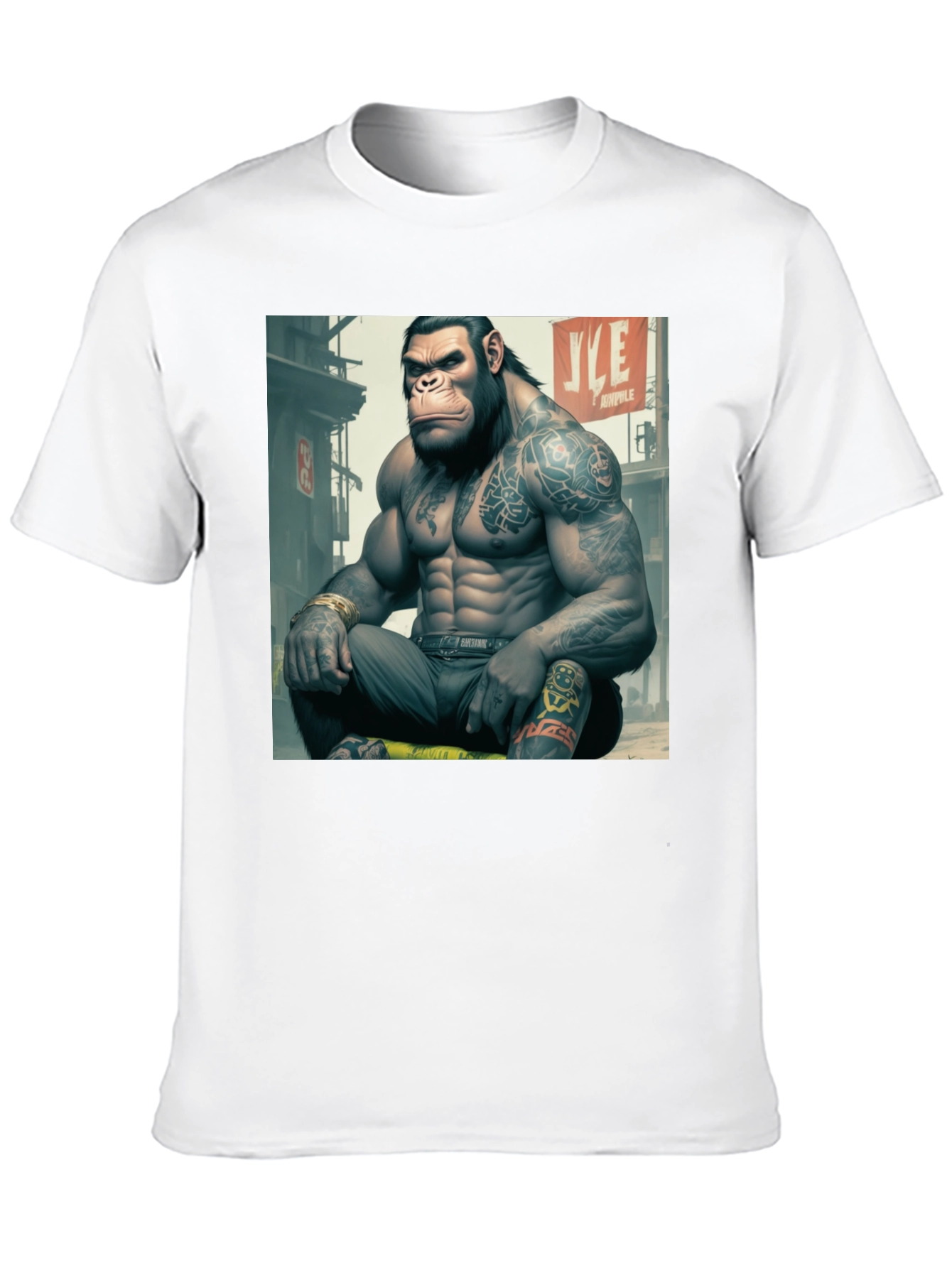 Tattooed Gorilla Graphic Tee - Urban Style