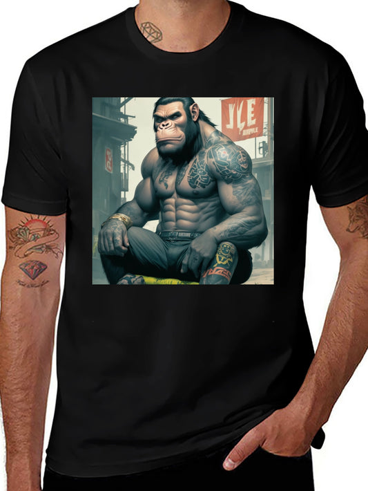 Tattooed Gorilla Graphic Tee - Urban Style