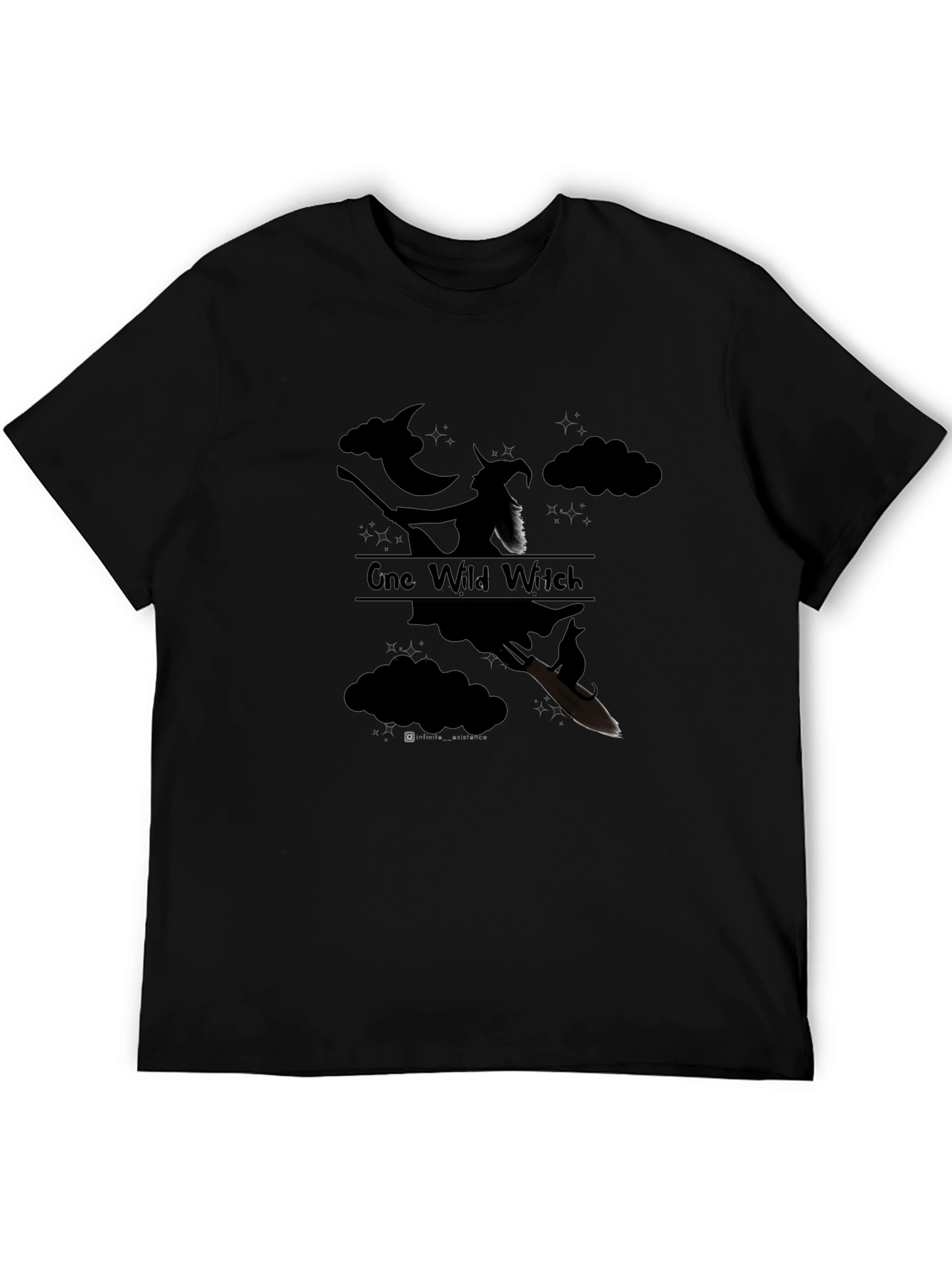 One Wild Witch Graphic Tee - Unisex Black T-Shirt