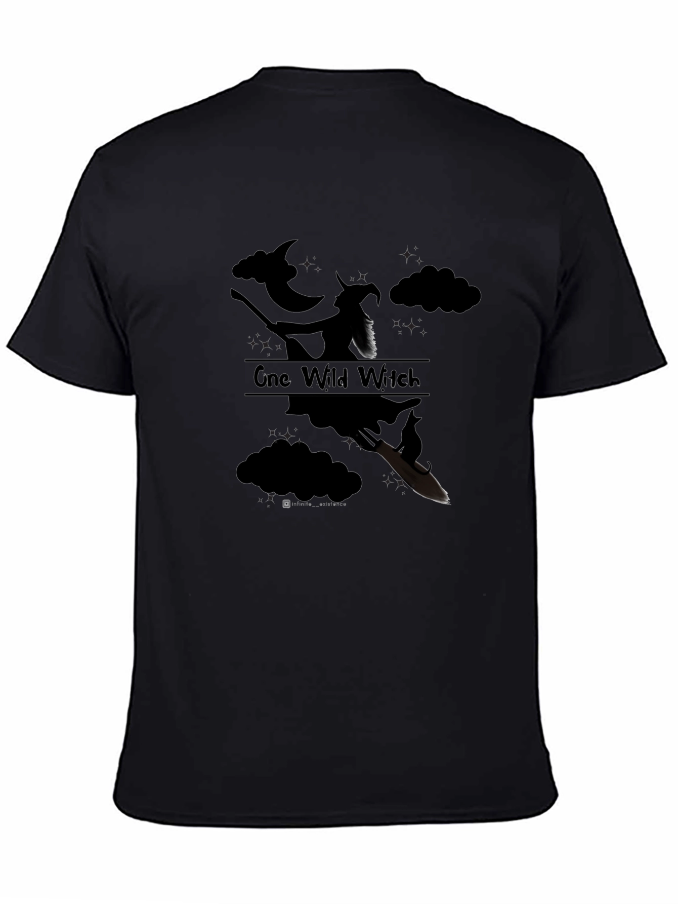 One Wild Witch Graphic Tee - Unisex Black T-Shirt