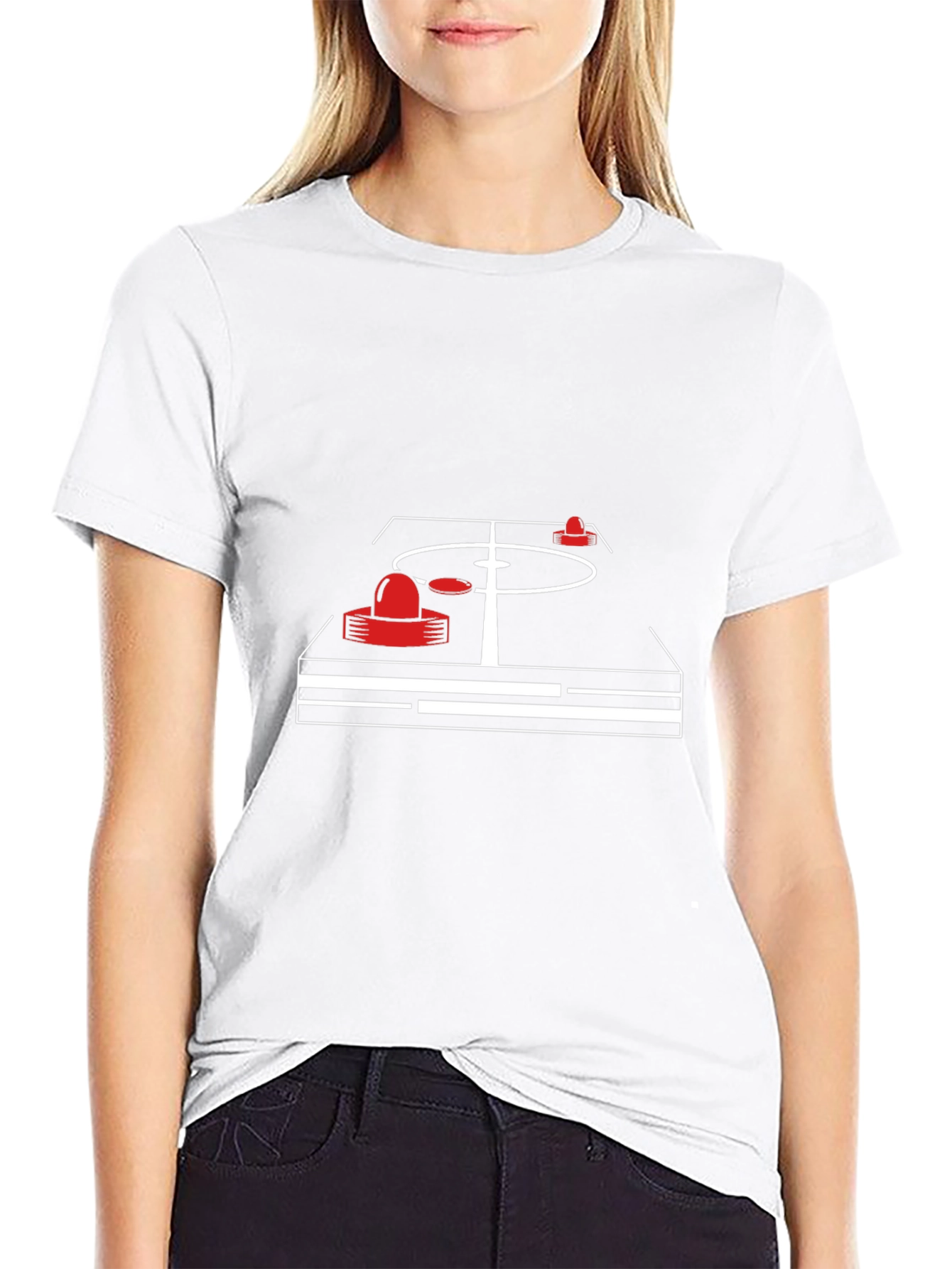 Air Hockey Table Graphic T-Shirt