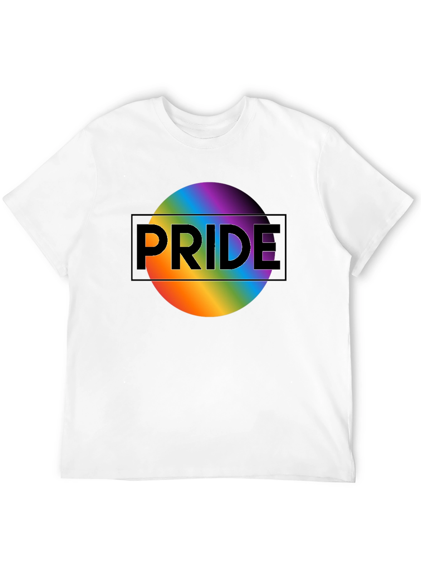Pride Rainbow Graphic Black T-Shirt