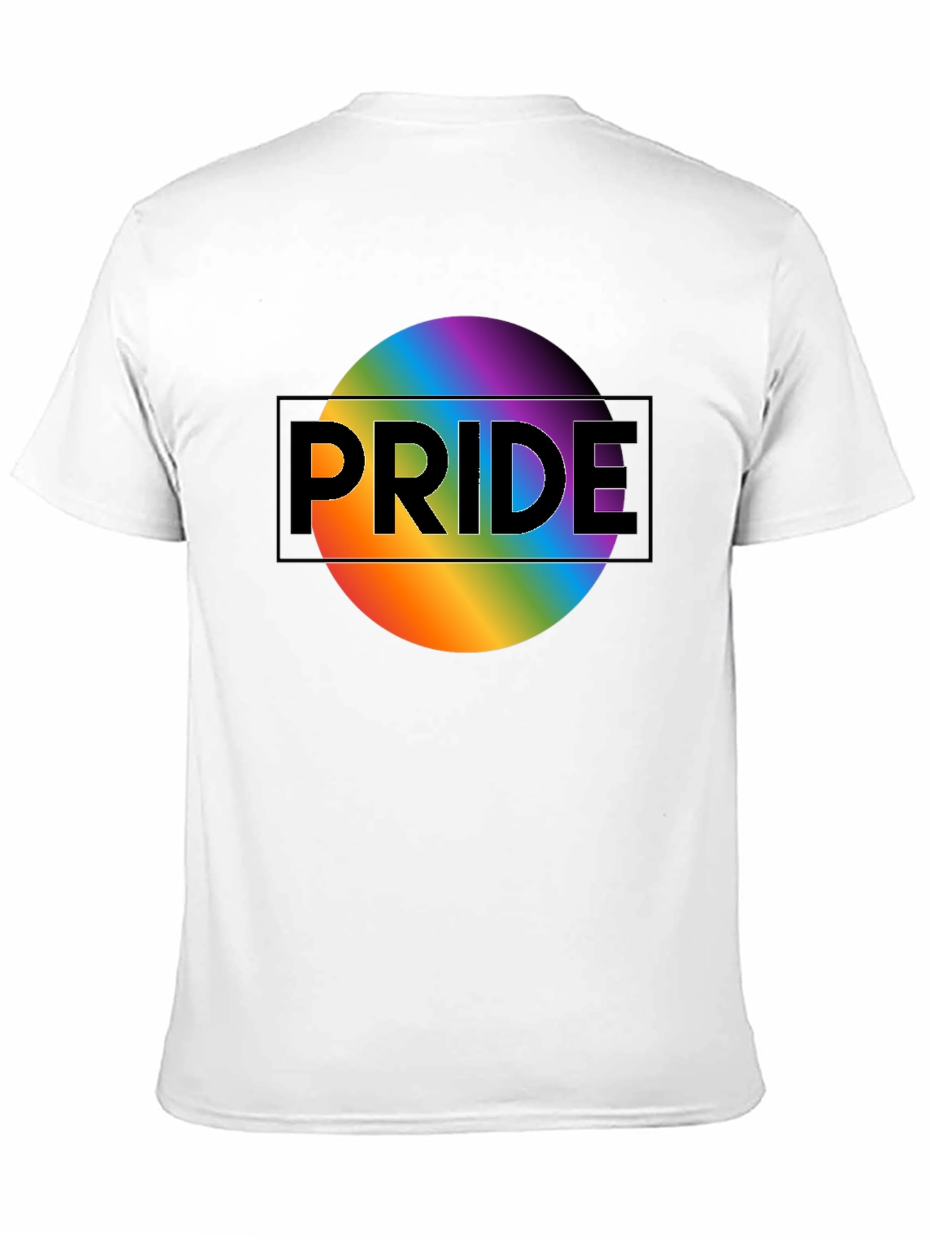 Pride Rainbow Graphic Black T-Shirt