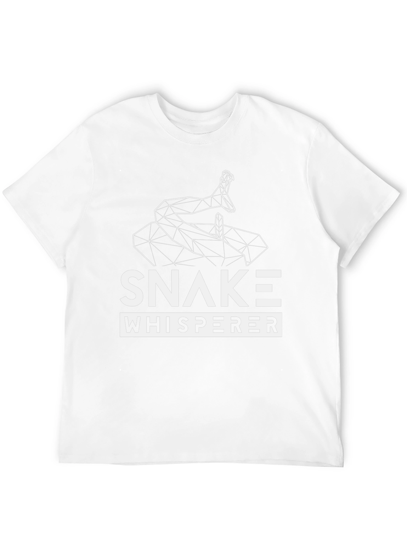 Snake Whisperer Graphic Tee - Modern Geometric Snake Design