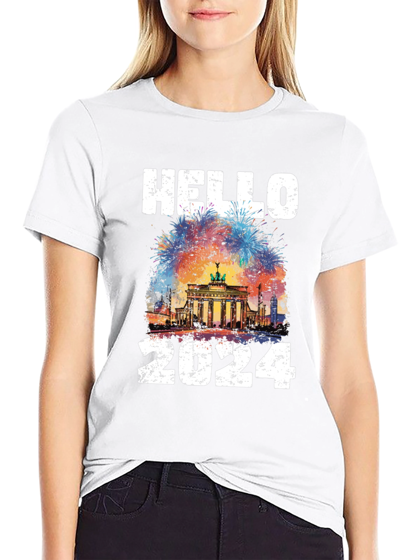 Hello 2024 T-Shirt Berlin New Year
