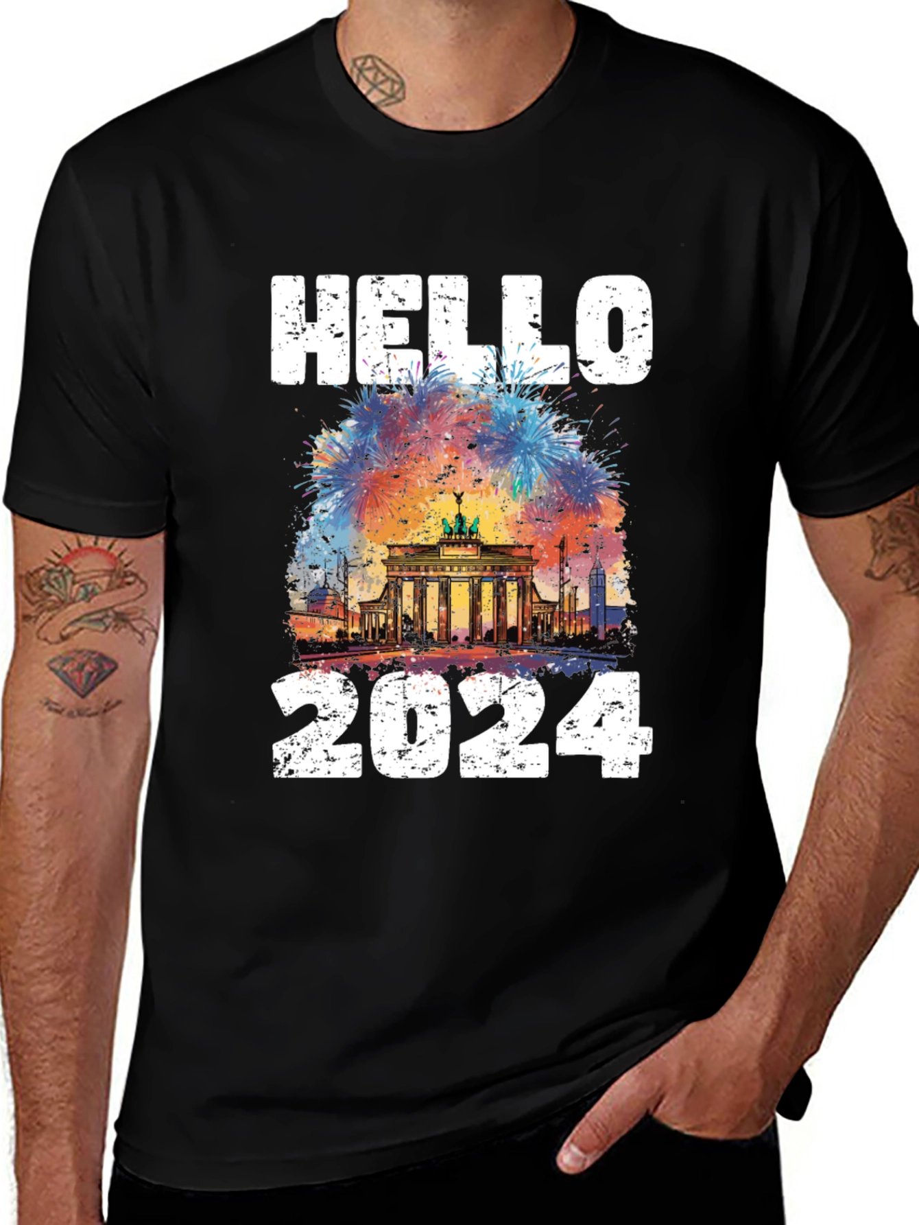 Hello 2024 T-Shirt Berlin New Year