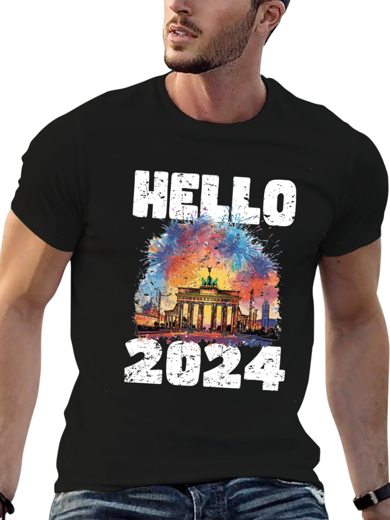 Hello 2024 T-Shirt Berlin New Year