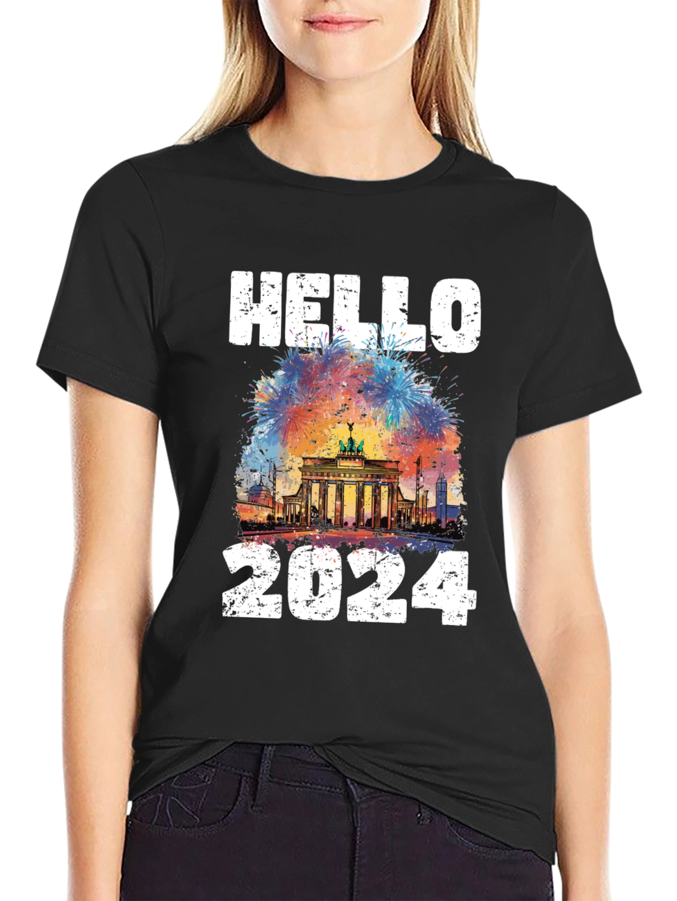 Hello 2024 T-Shirt Berlin New Year