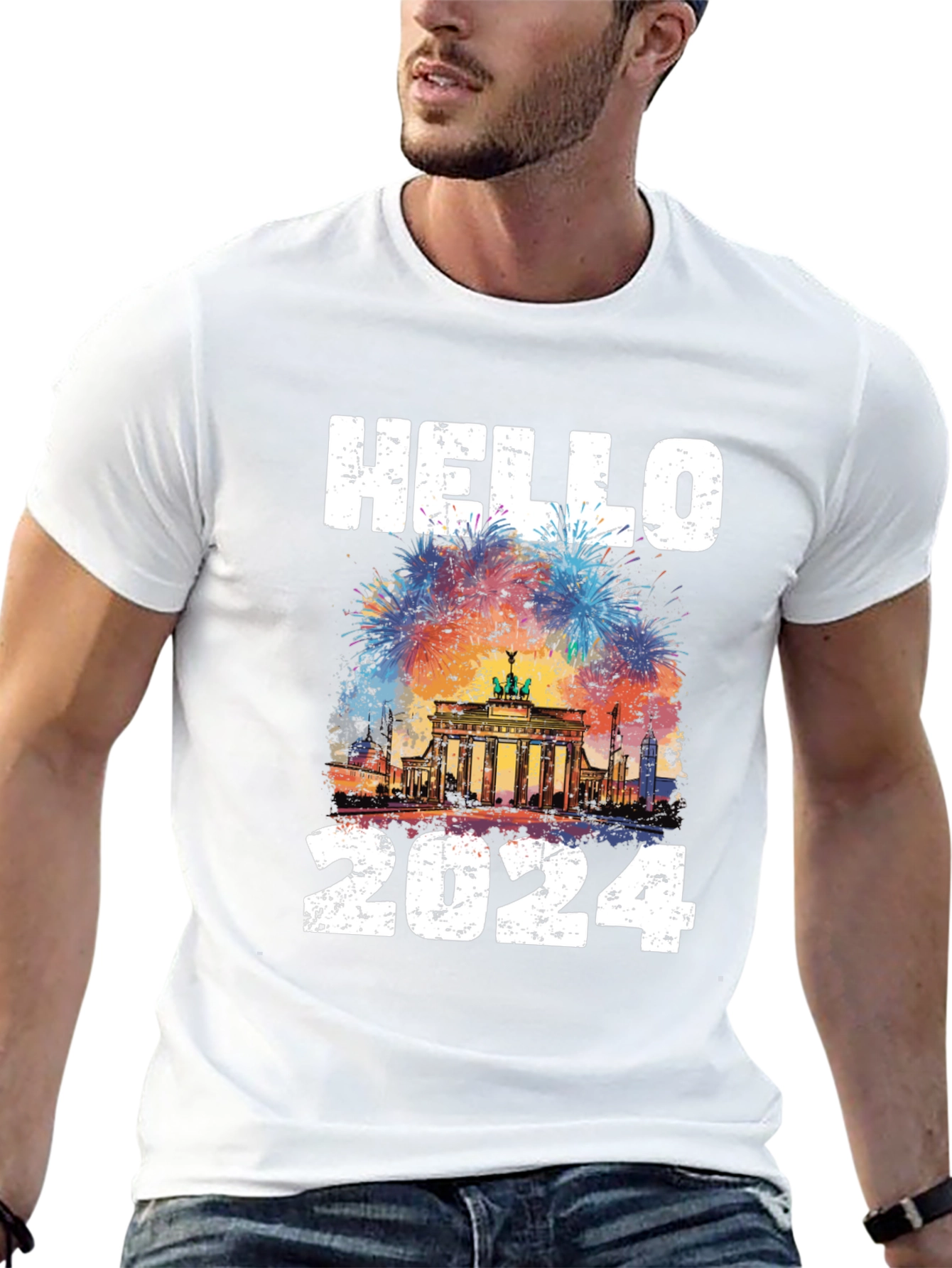 Hello 2024 T-Shirt Berlin New Year