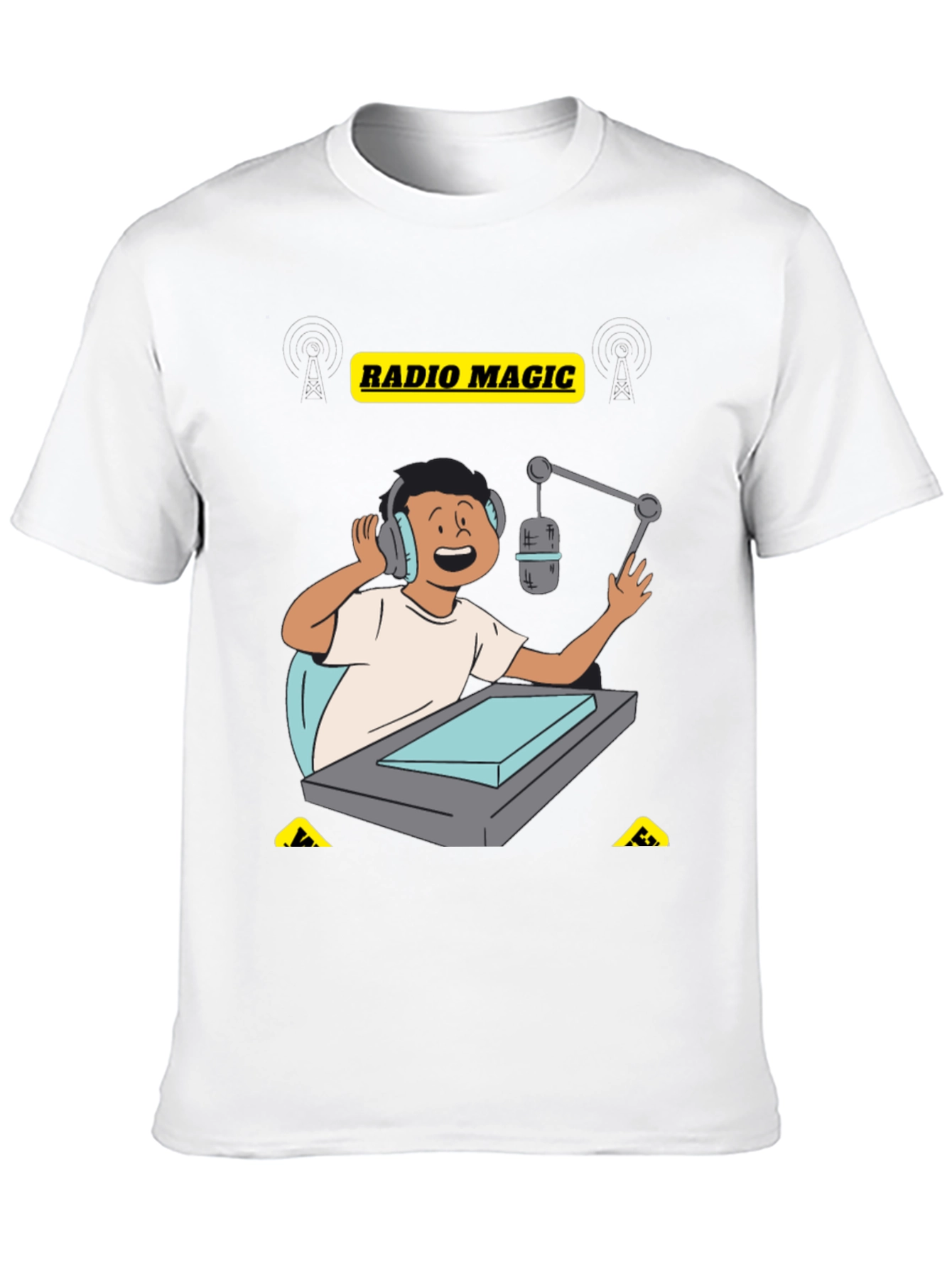 Radio Magic Black Graphic Tee