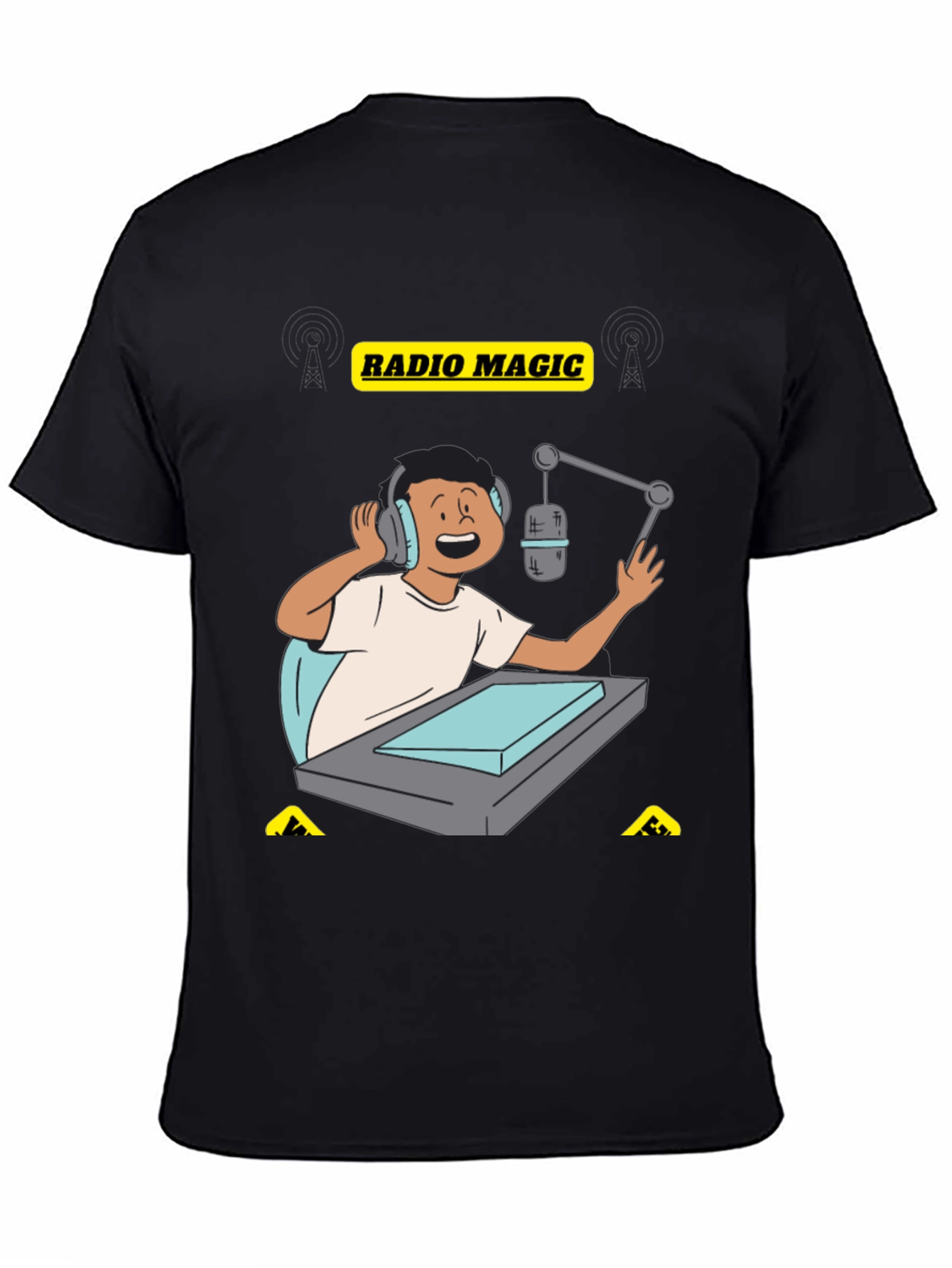 Radio Magic Black Graphic Tee