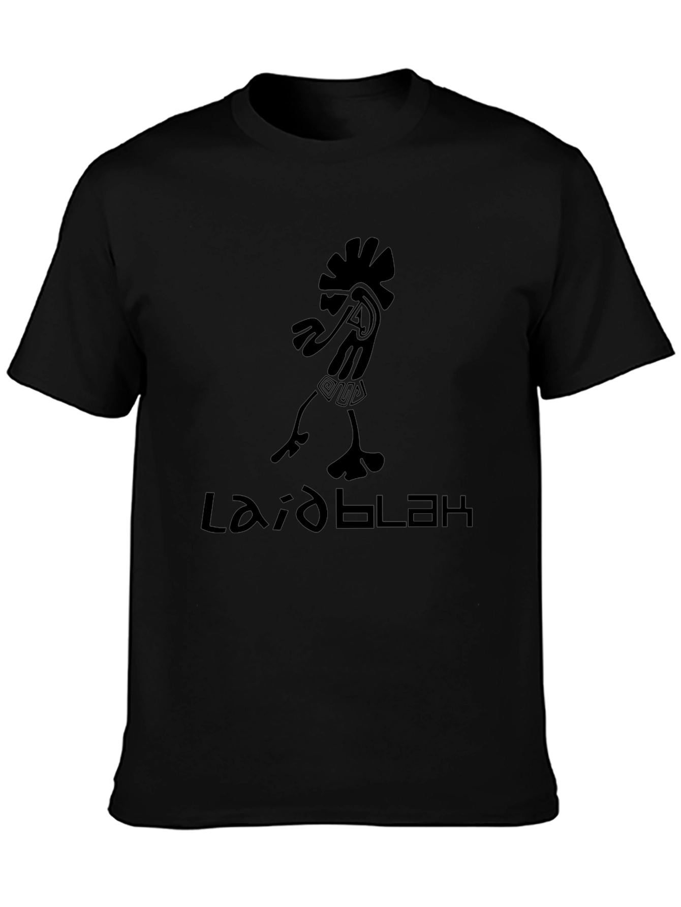Laid Blak T-Shirt - Black Graphic Tee