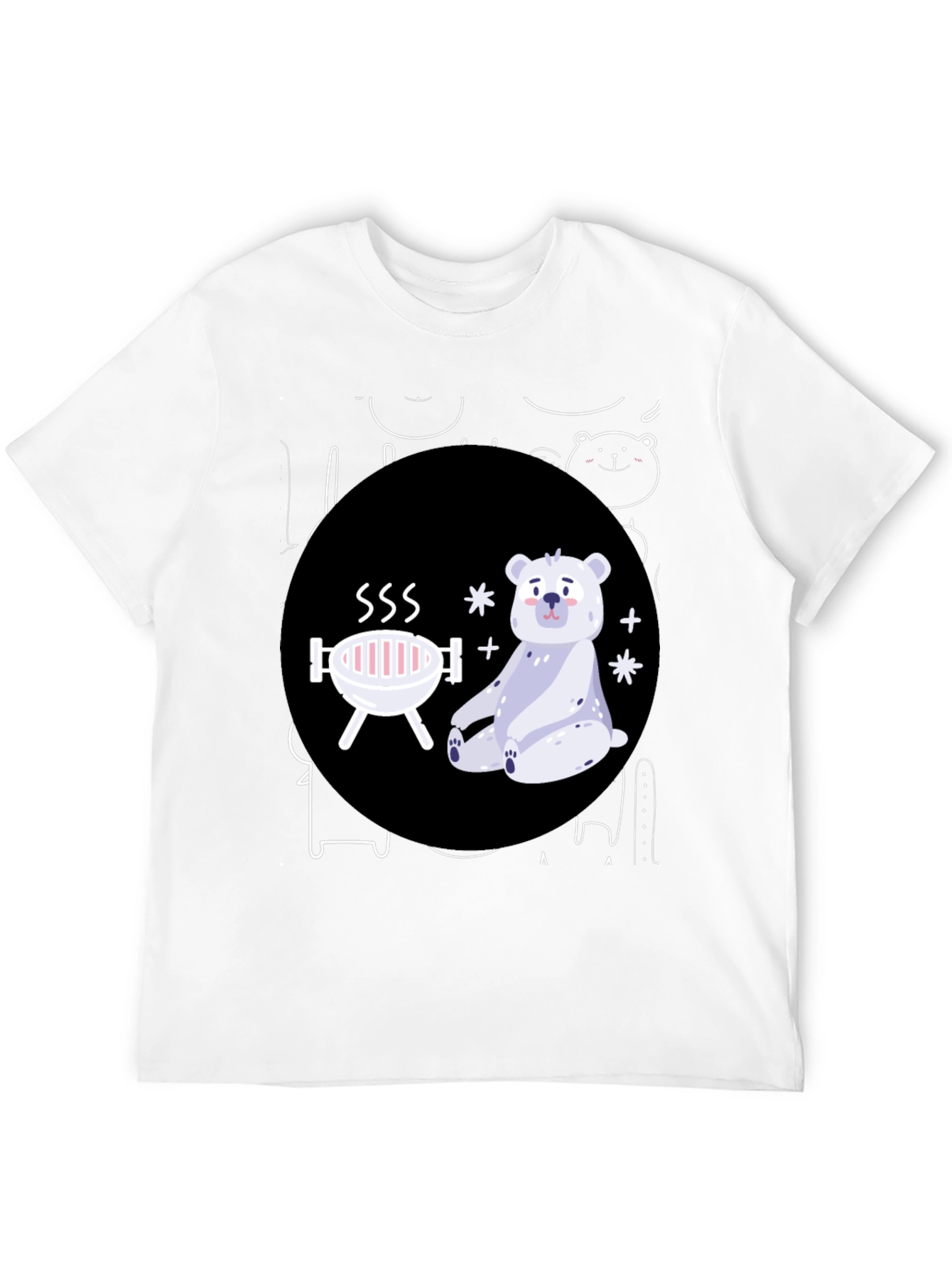 Bear-B-Q Funny Graphic T-Shirt