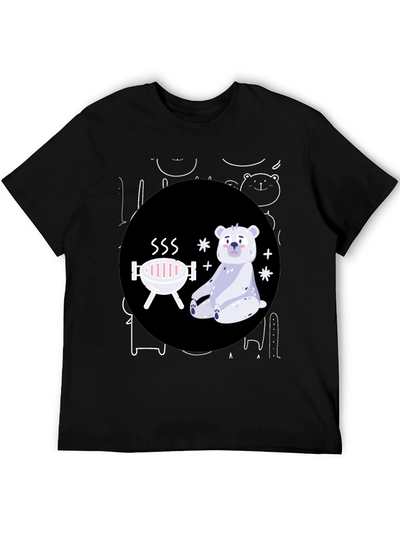Bear-B-Q Funny Graphic T-Shirt