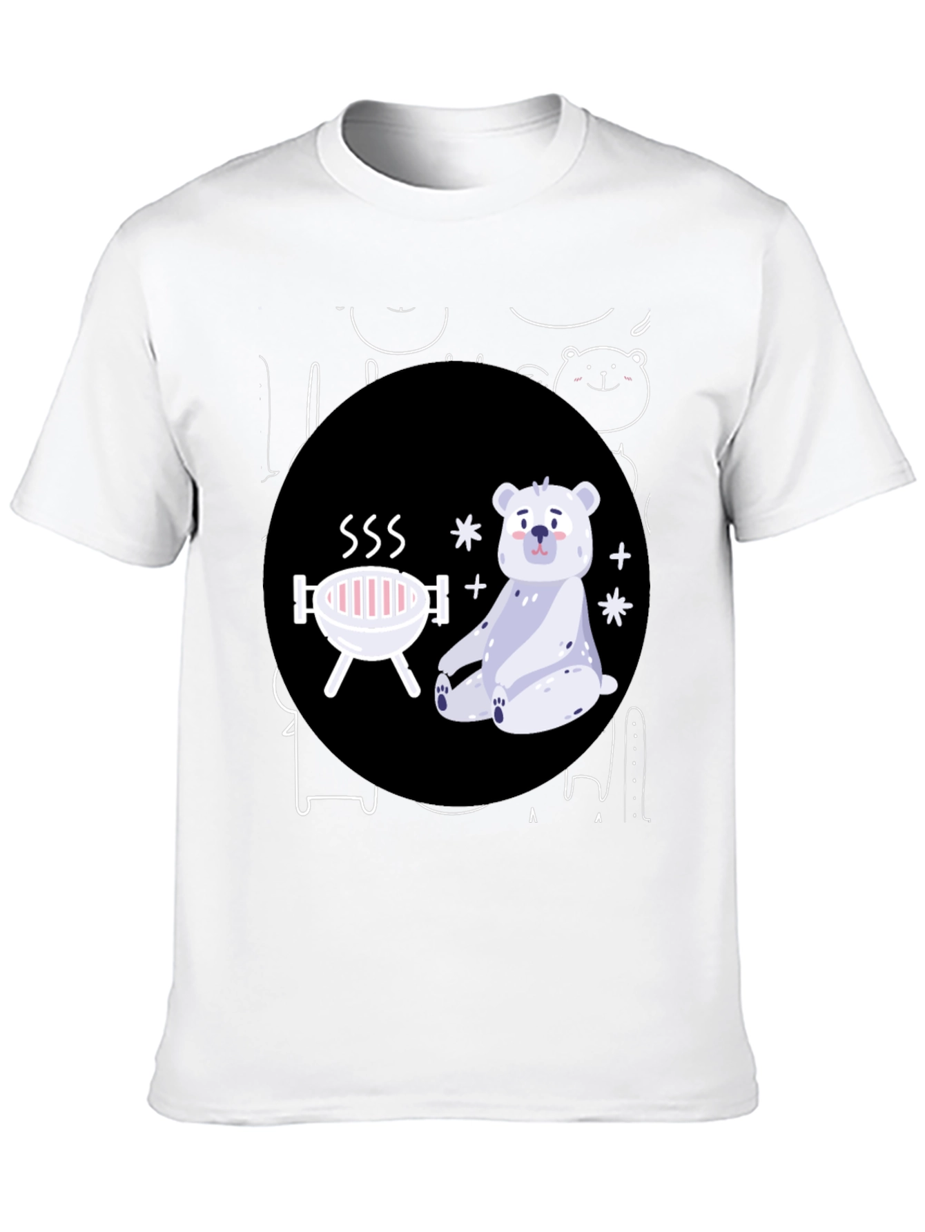 Bear-B-Q Funny Graphic T-Shirt