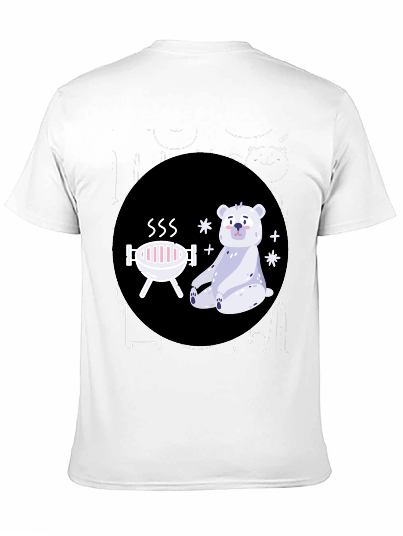 Bear-B-Q Funny Graphic T-Shirt