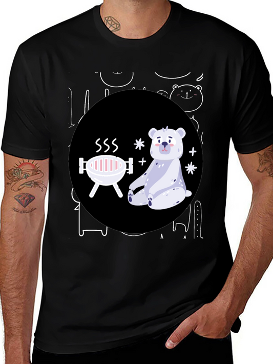 Bear-B-Q Funny Graphic T-Shirt