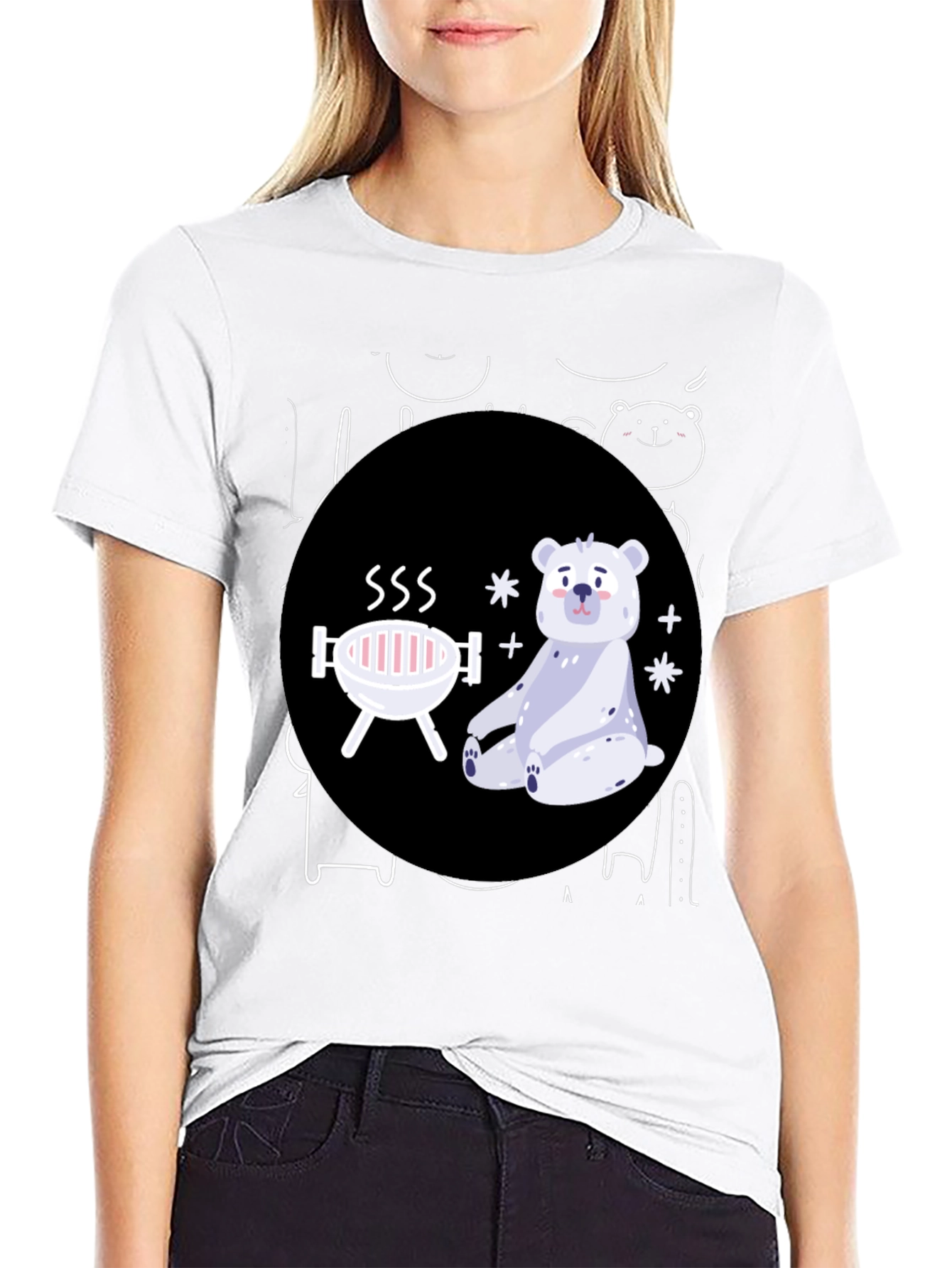 Bear-B-Q Funny Graphic T-Shirt