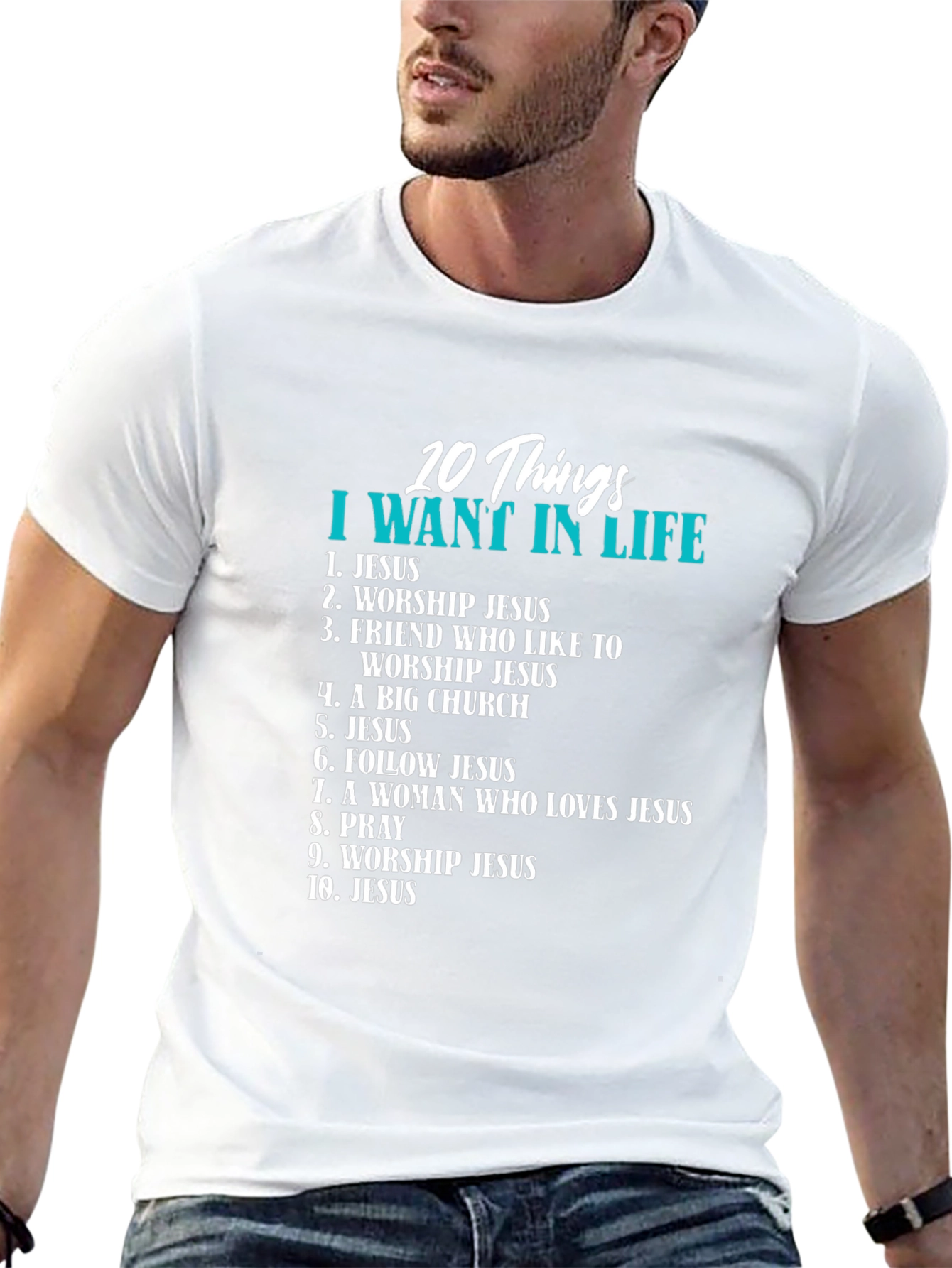 Christian 10 Things Graphic T-Shirt