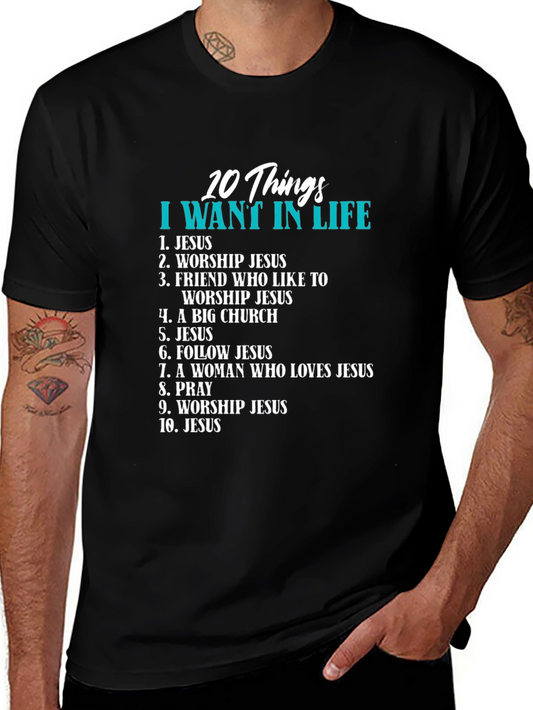 Christian 10 Things Graphic T-Shirt