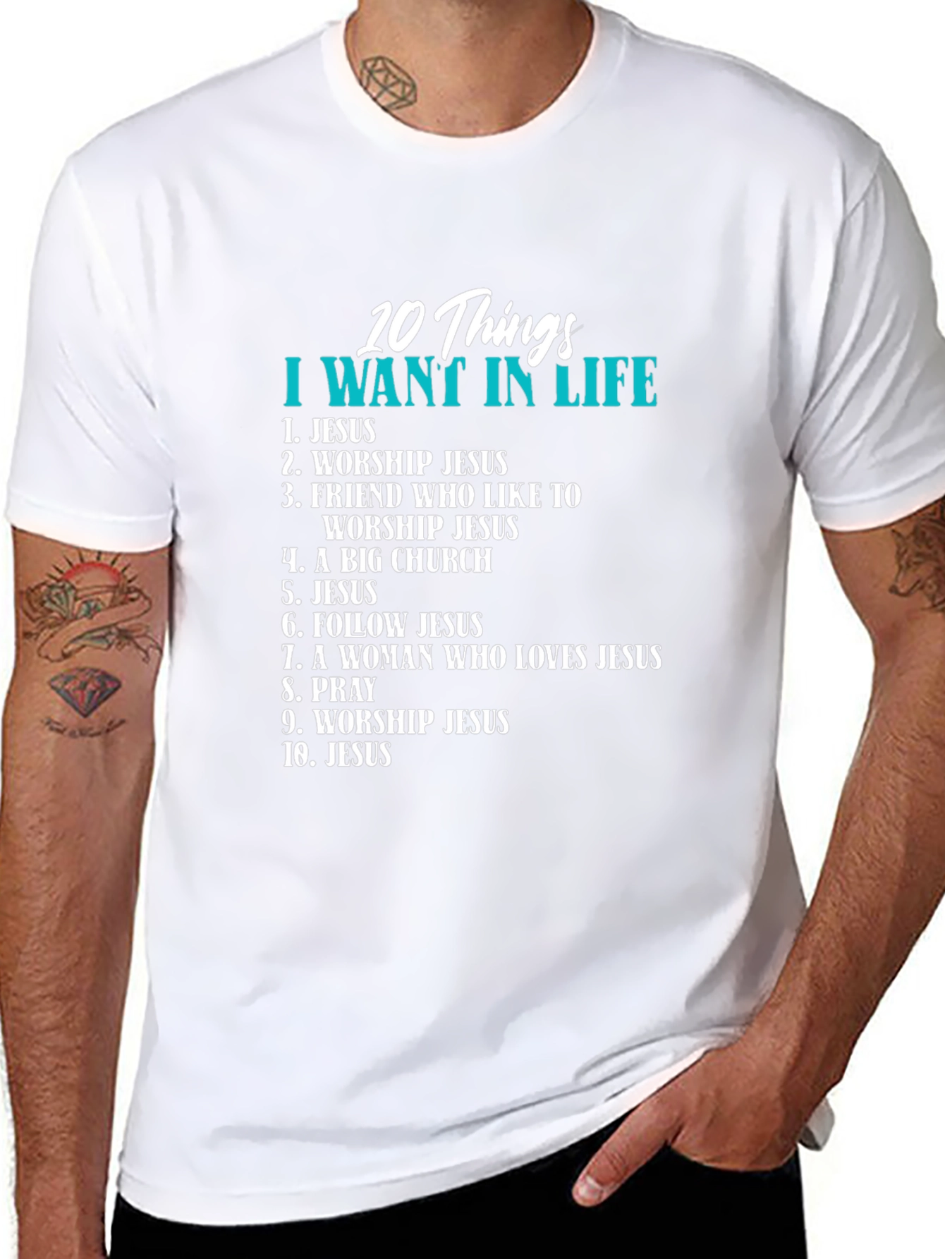 Christian 10 Things Graphic T-Shirt