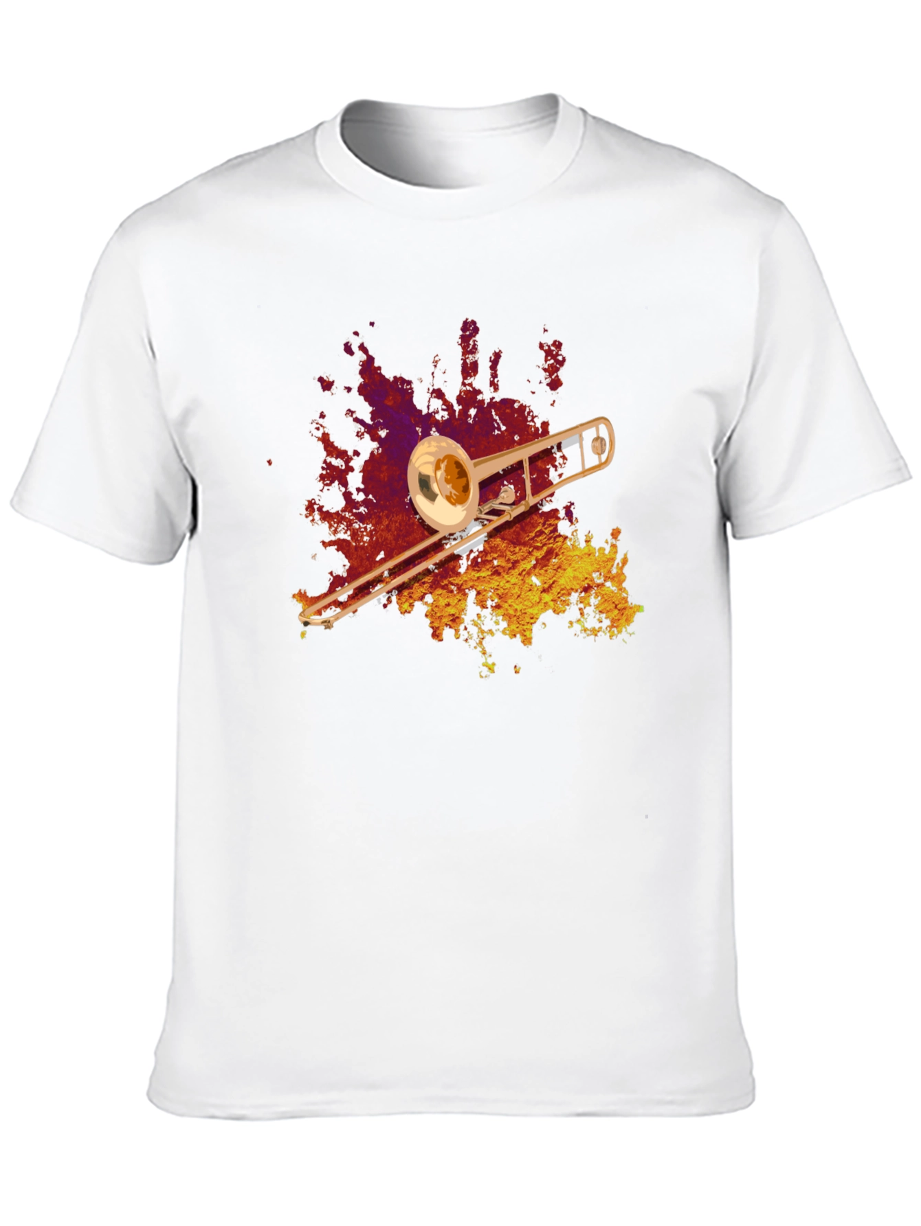 Trombone Graphic T-Shirt - Music Lover Tee