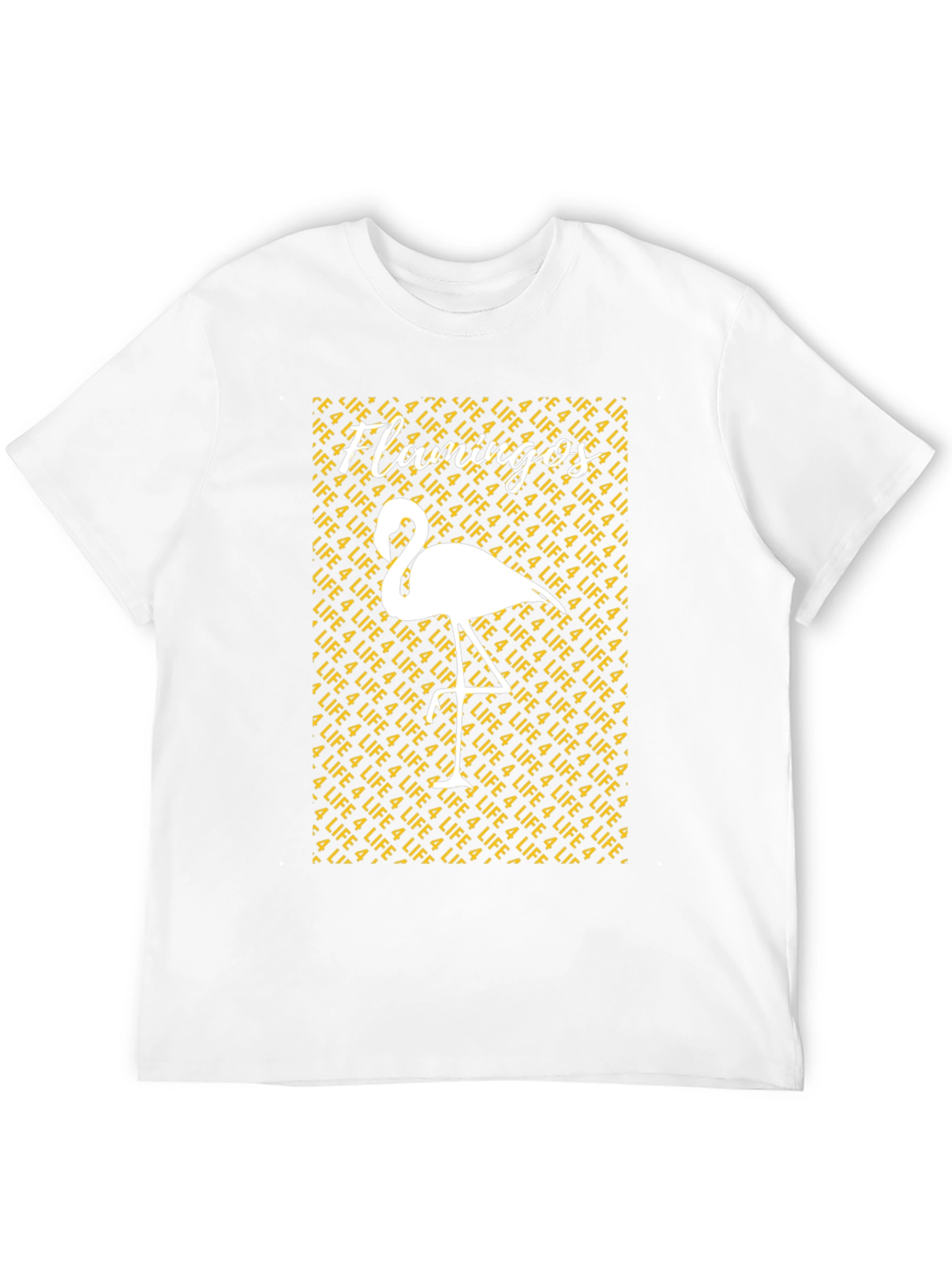 Flamingos 4 Life Graphic Tee - Mens Black T-Shirt