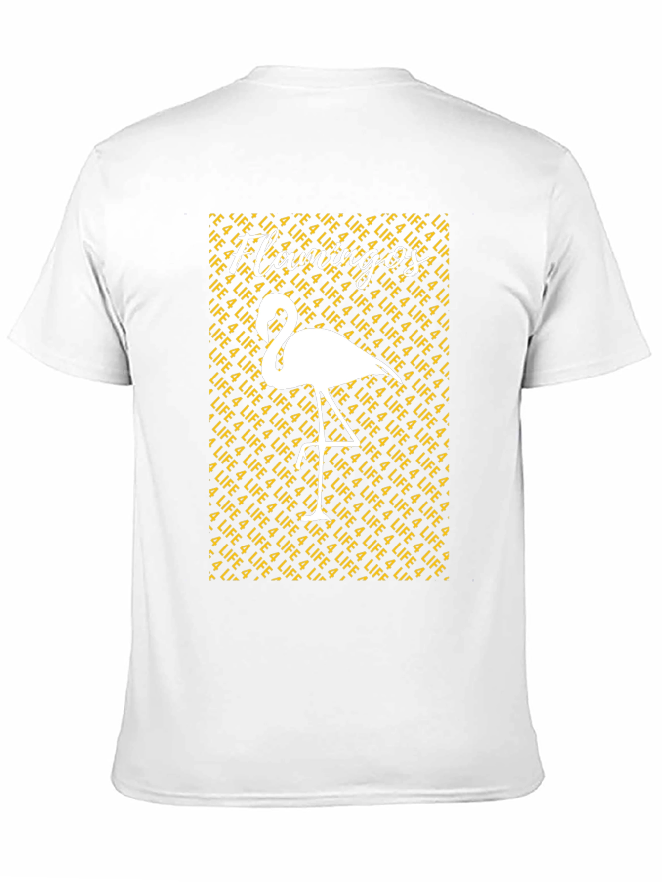 Flamingos 4 Life Graphic Tee - Mens Black T-Shirt