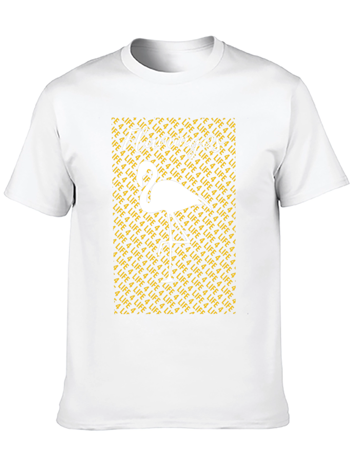 Flamingos 4 Life Graphic Tee - Mens Black T-Shirt