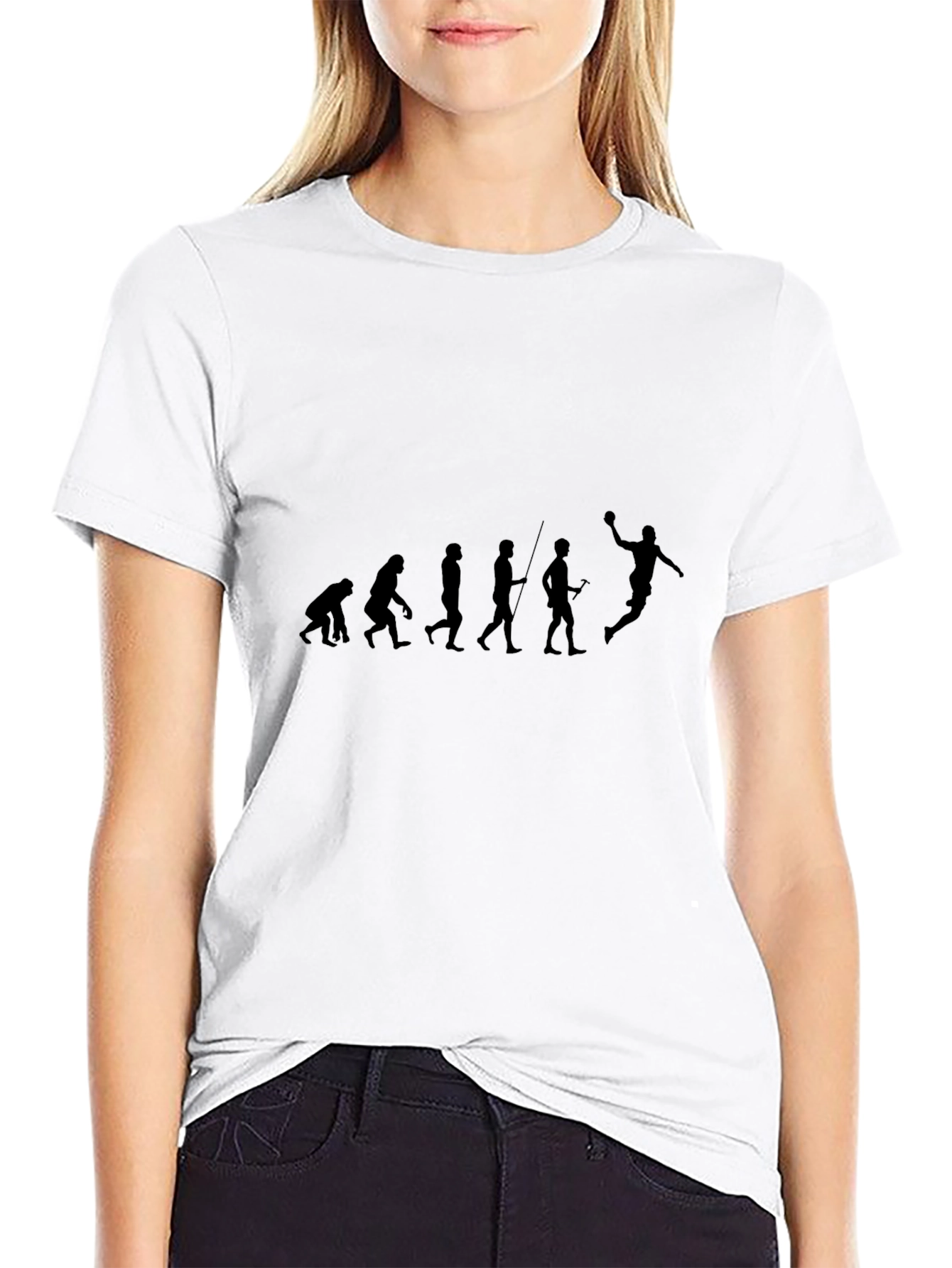 Evolution of Basketball Black T-Shirt