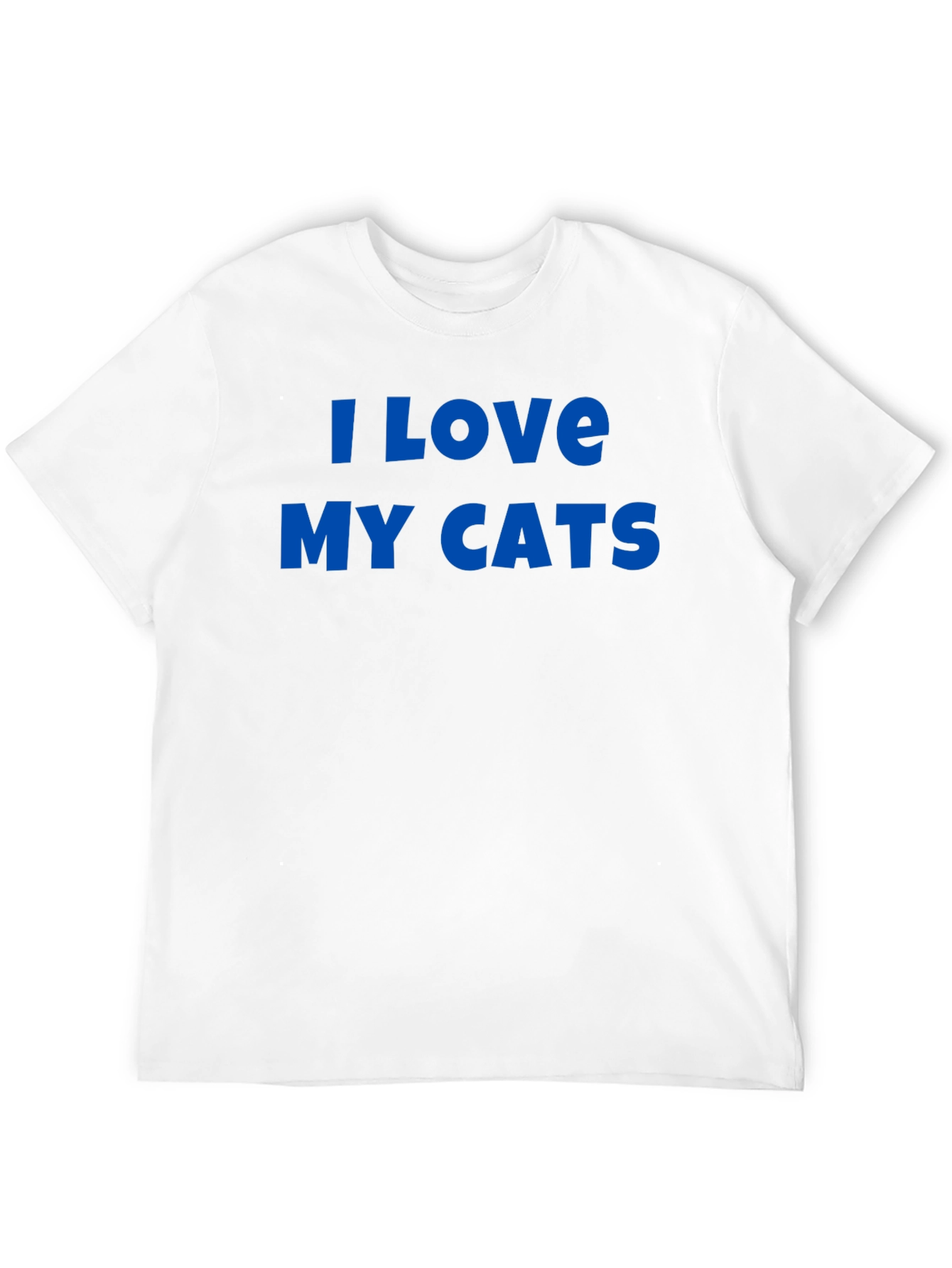 I Love My Cats Graphic Tee - Black