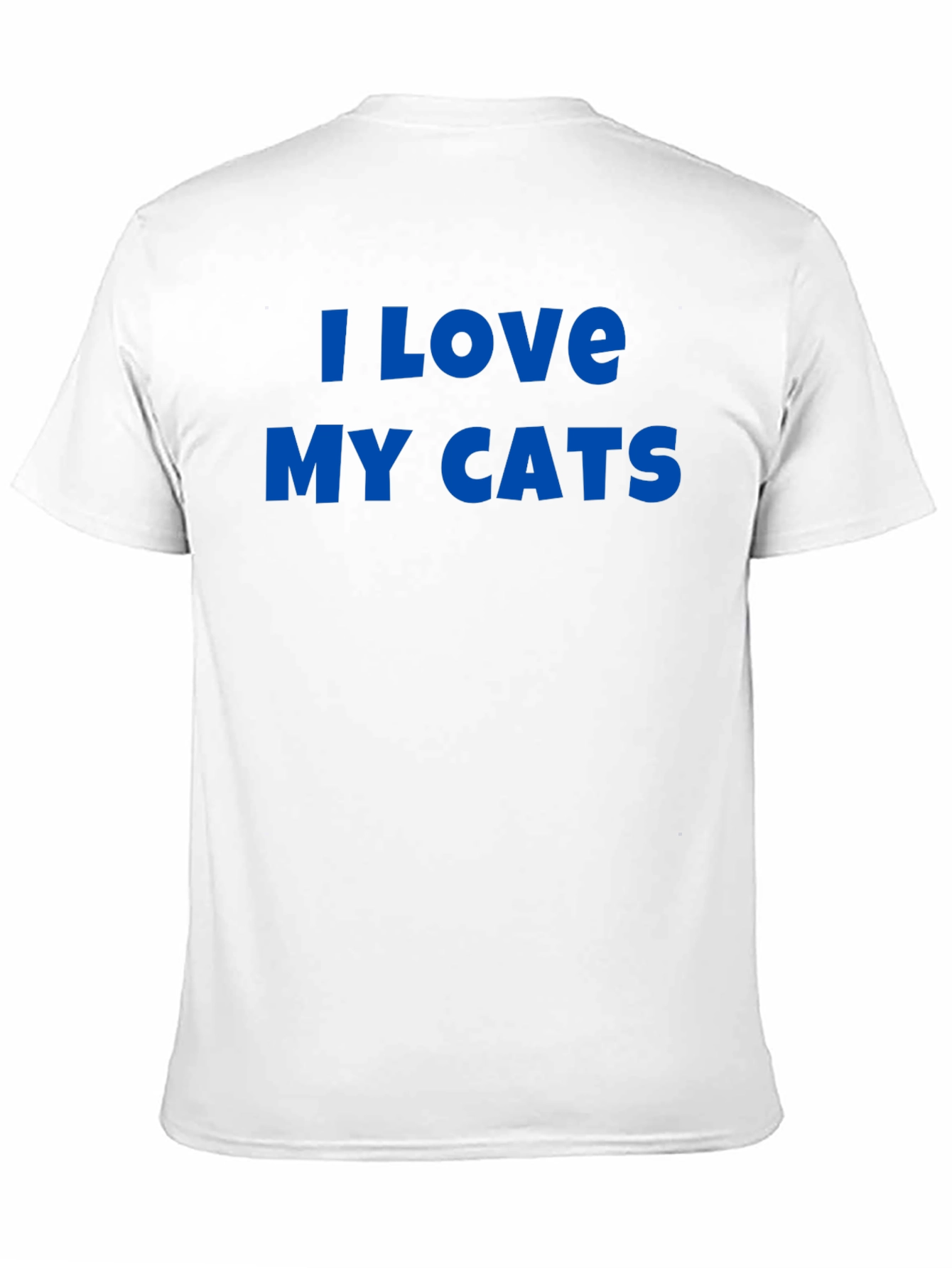I Love My Cats Graphic Tee - Black