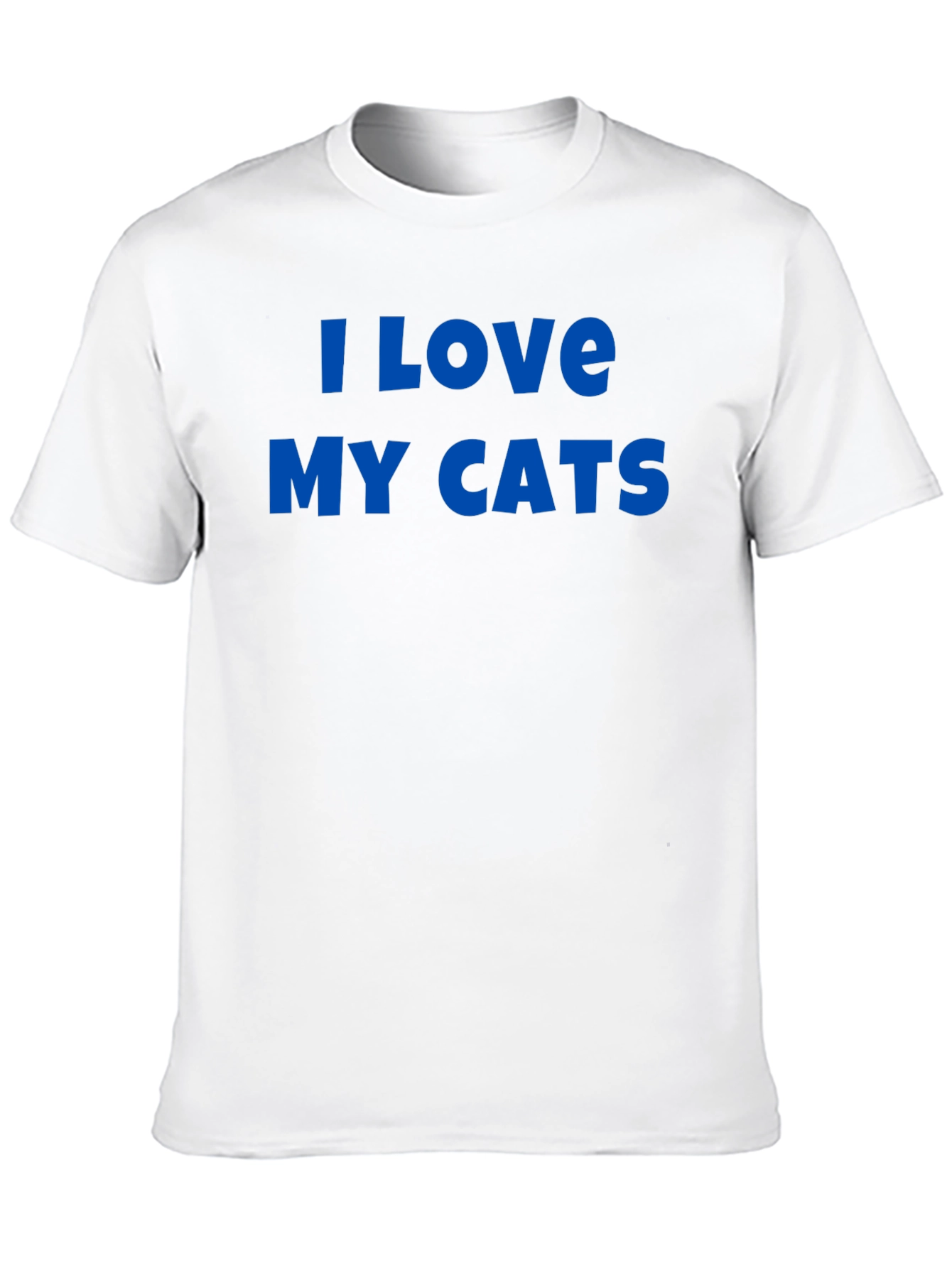 I Love My Cats Graphic Tee - Black
