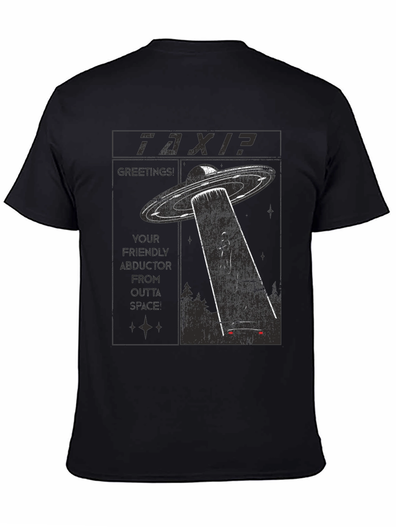 Outta Space Taxi T-Shirt - Abduction Graphic Tee