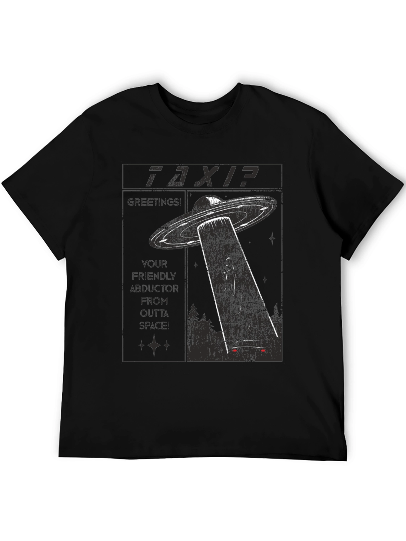 Outta Space Taxi T-Shirt - Abduction Graphic Tee