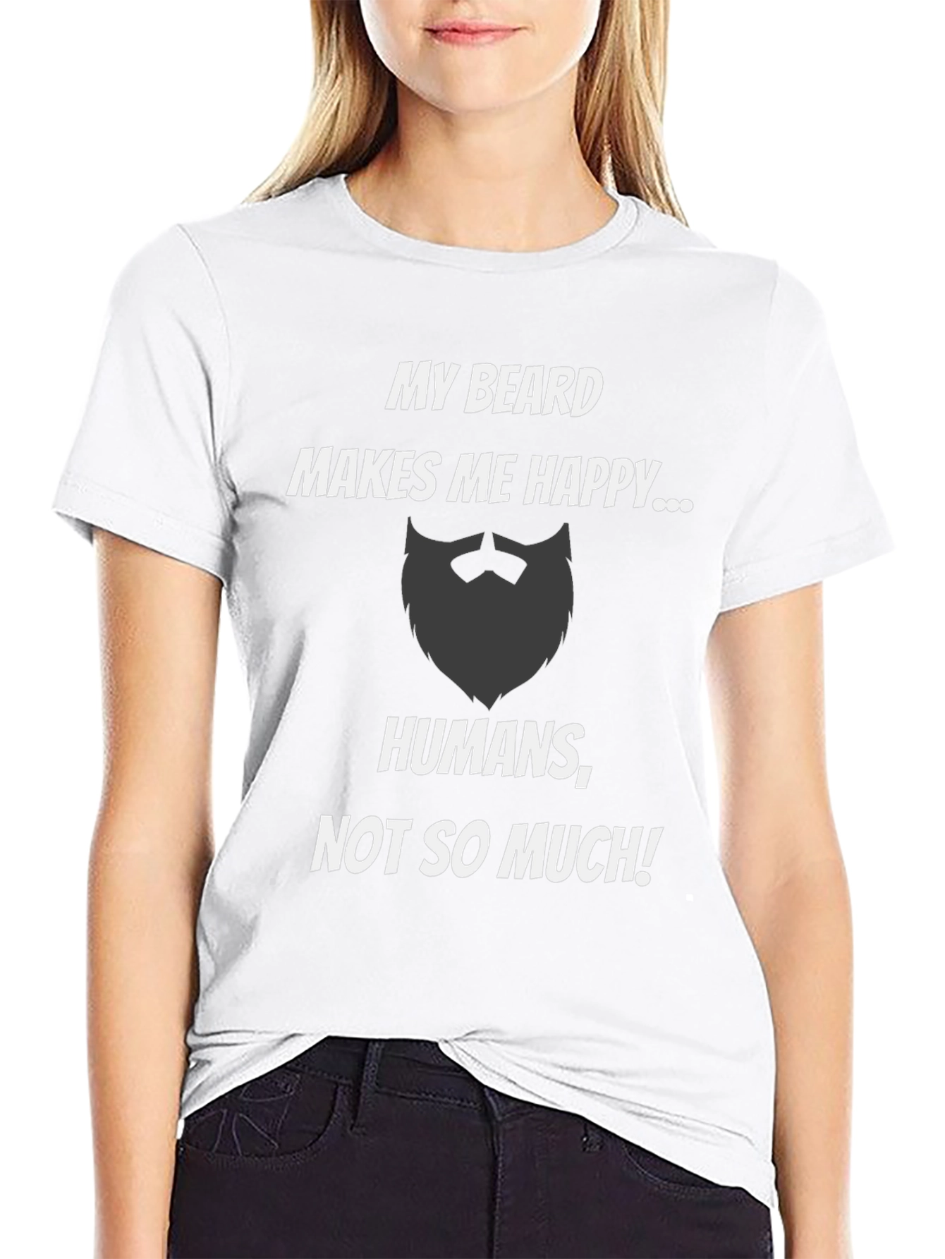 My Beard Makes Me Happy Graphic Tee
