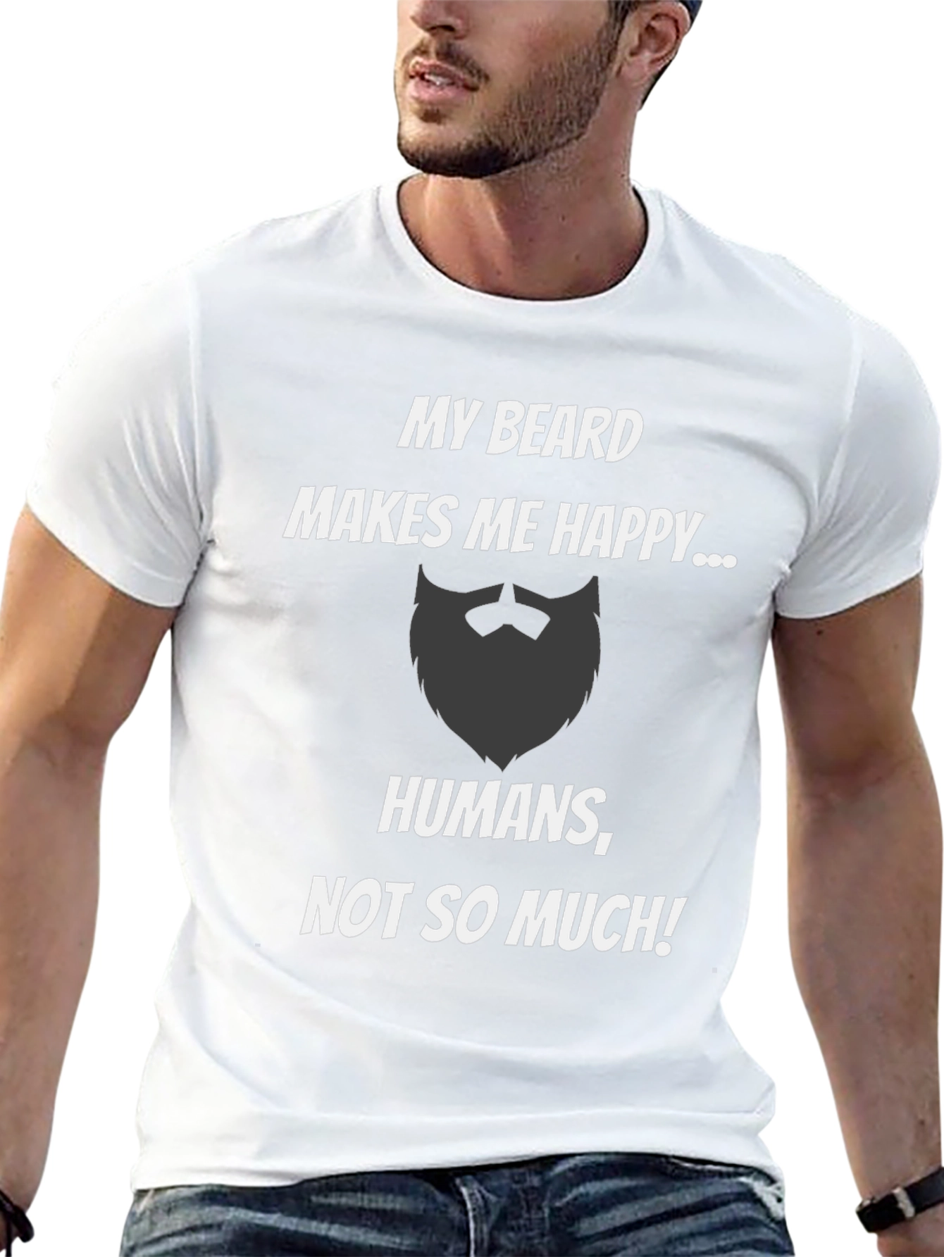 My Beard Makes Me Happy Graphic Tee