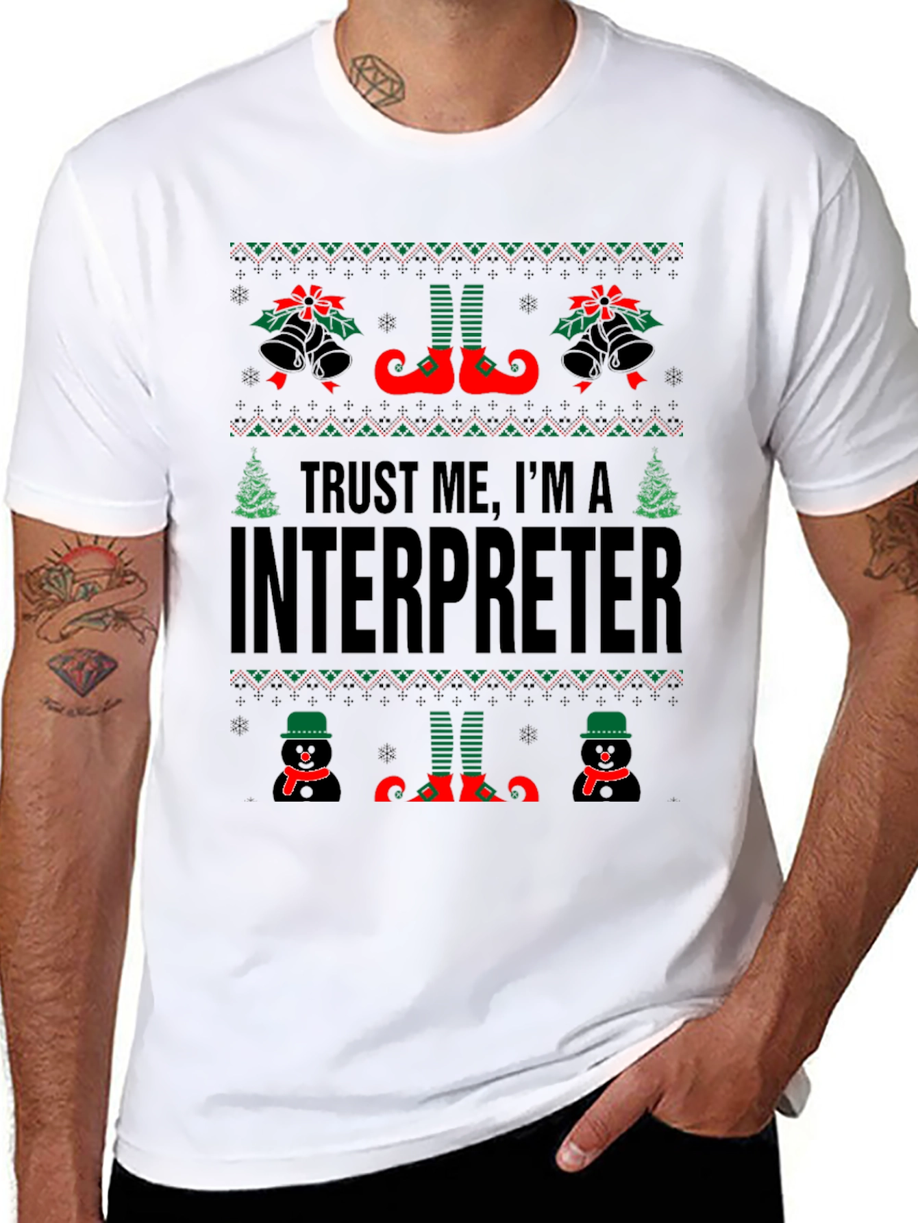 Trust Me Im An Interpreter Christmas T-Shirt