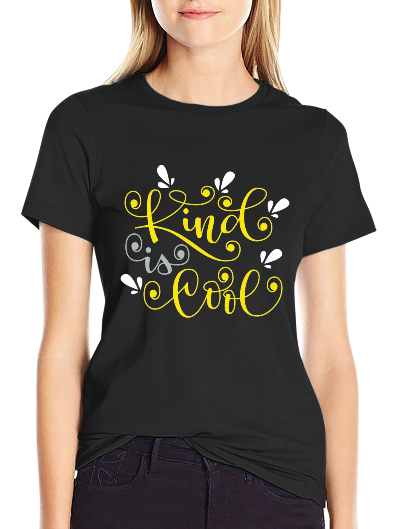 Kind is Cool Graphic Tee - Black
