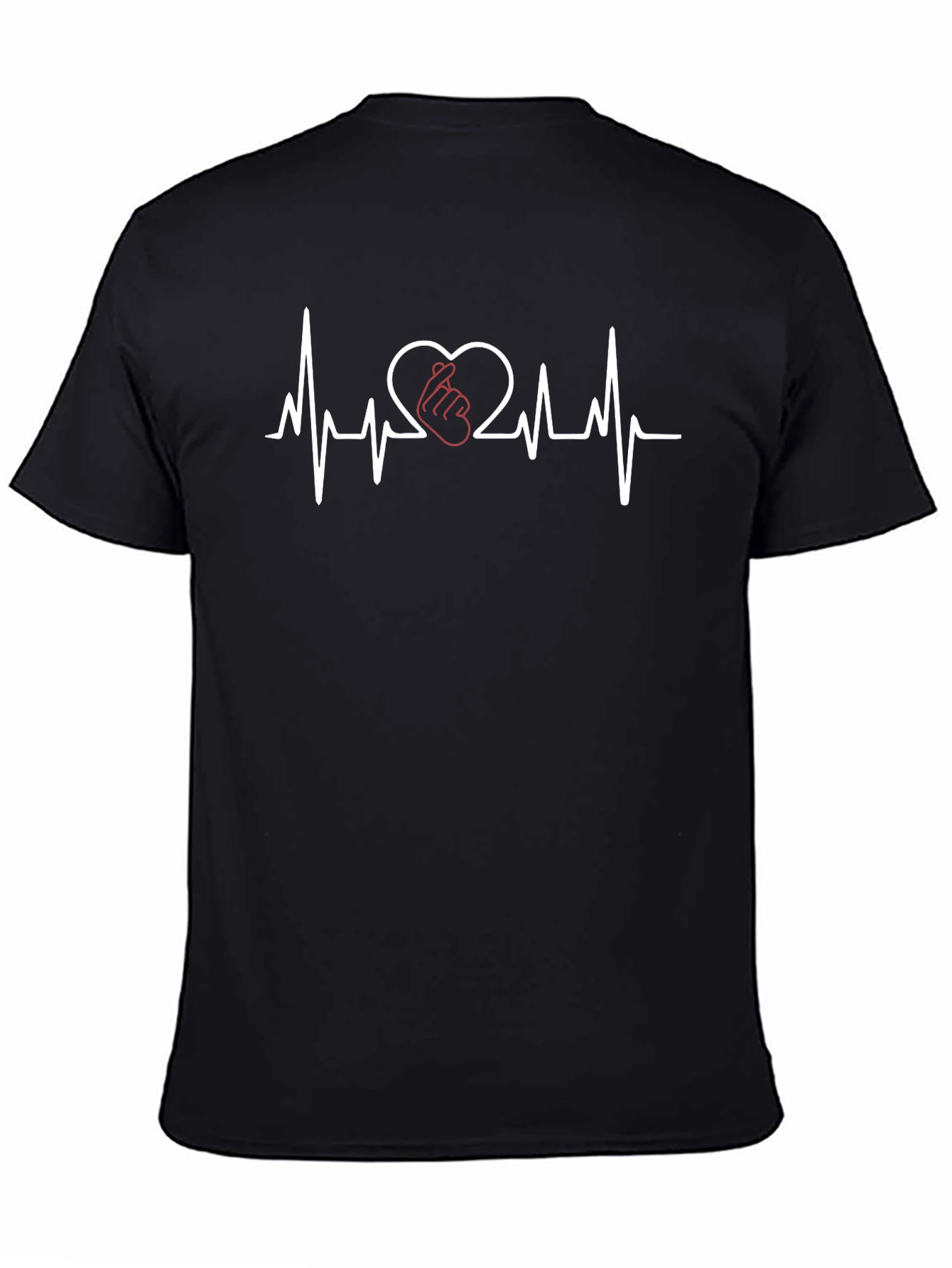 Heartbeat Finger Heart T-Shirt - Love Gesture Tee