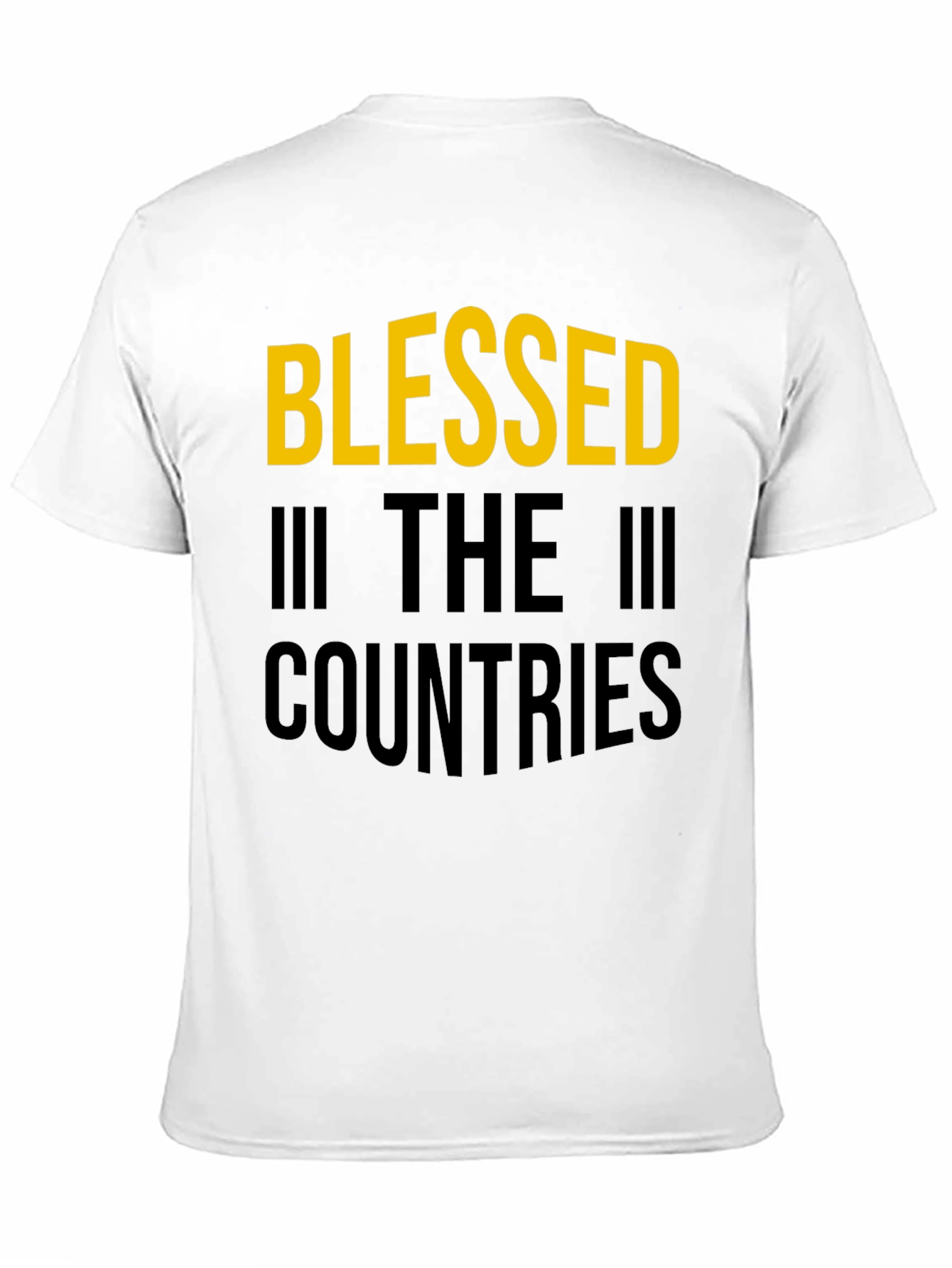Blessed Countries Graphic Tee - Stylish Black T-Shirt