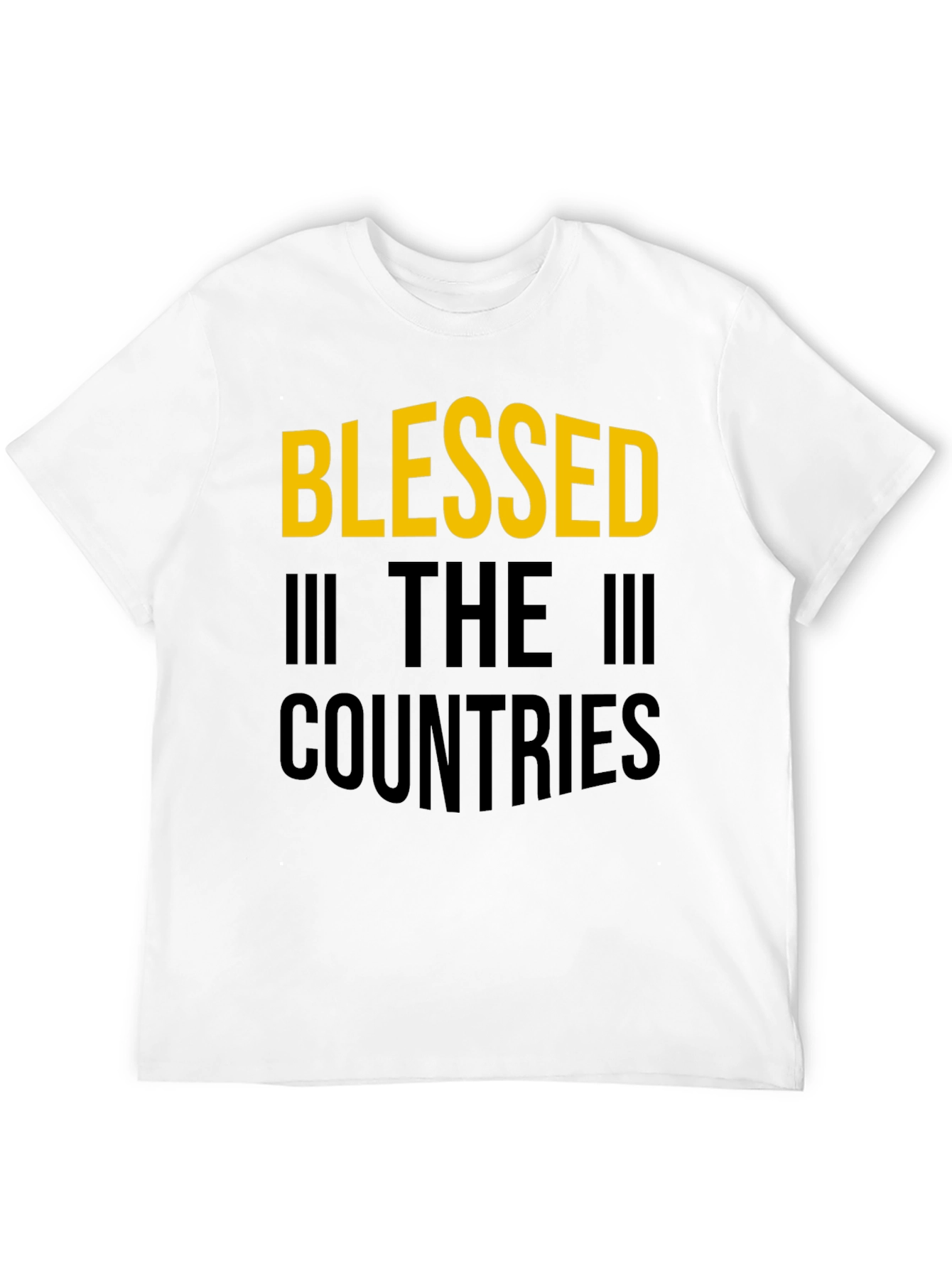 Blessed Countries Graphic Tee - Stylish Black T-Shirt