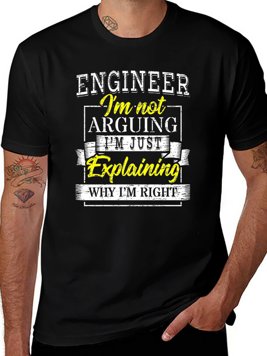 Engineer Explaining T-Shirt - Funny Sarcastic Tee