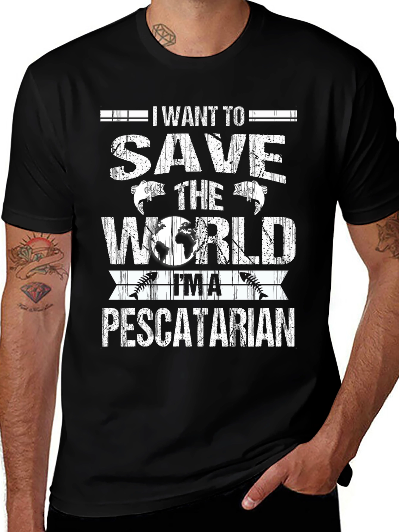 Save The World Pescatarian T-Shirt