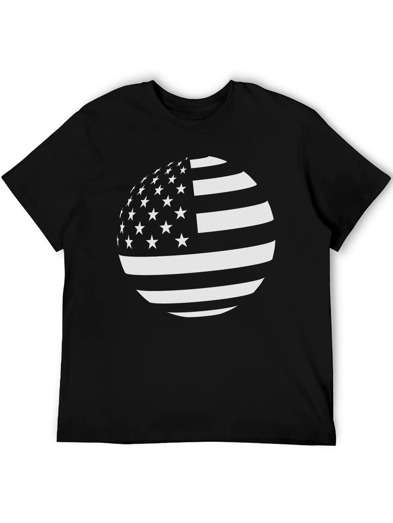 American Flag Sphere Graphic T-Shirt