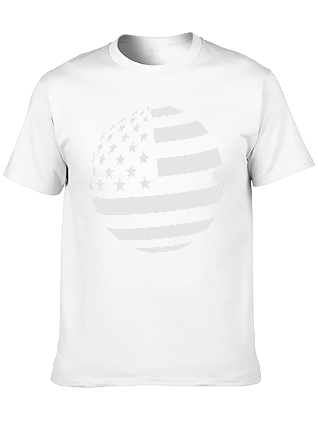 American Flag Sphere Graphic T-Shirt