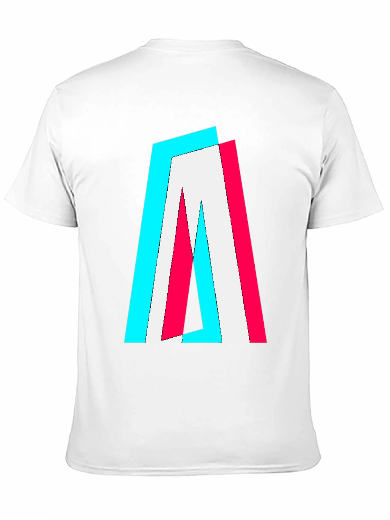 Trendy Glitch Effect Logo T-Shirt