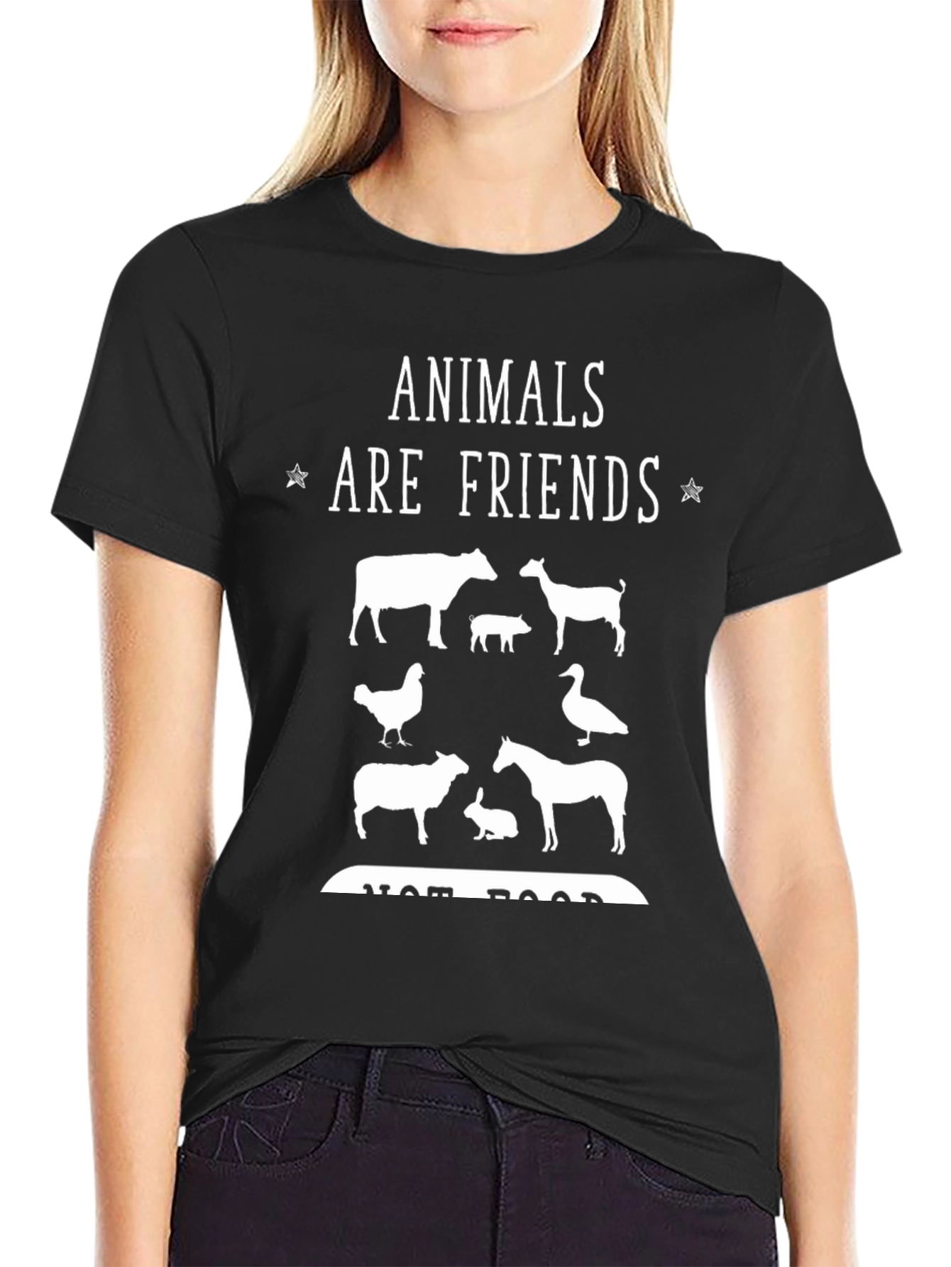 Animals are Friends T-Shirt - Vegan Tee